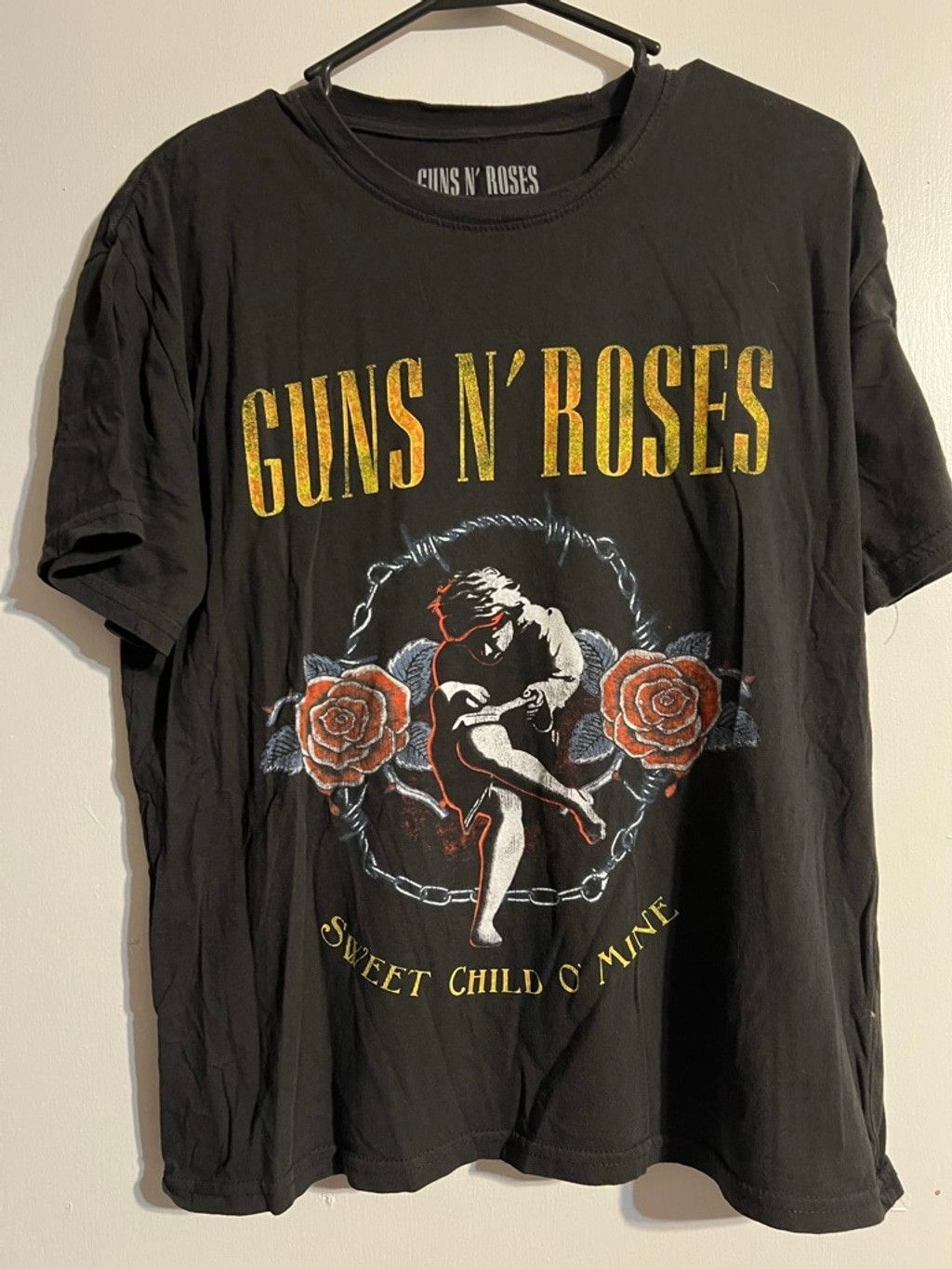 Guns N' Roses Men's Guns N' Roses Short Sleeve Tee L Black Yellow Size US L / EU 52-54 / 3 - 1 Thumbnail