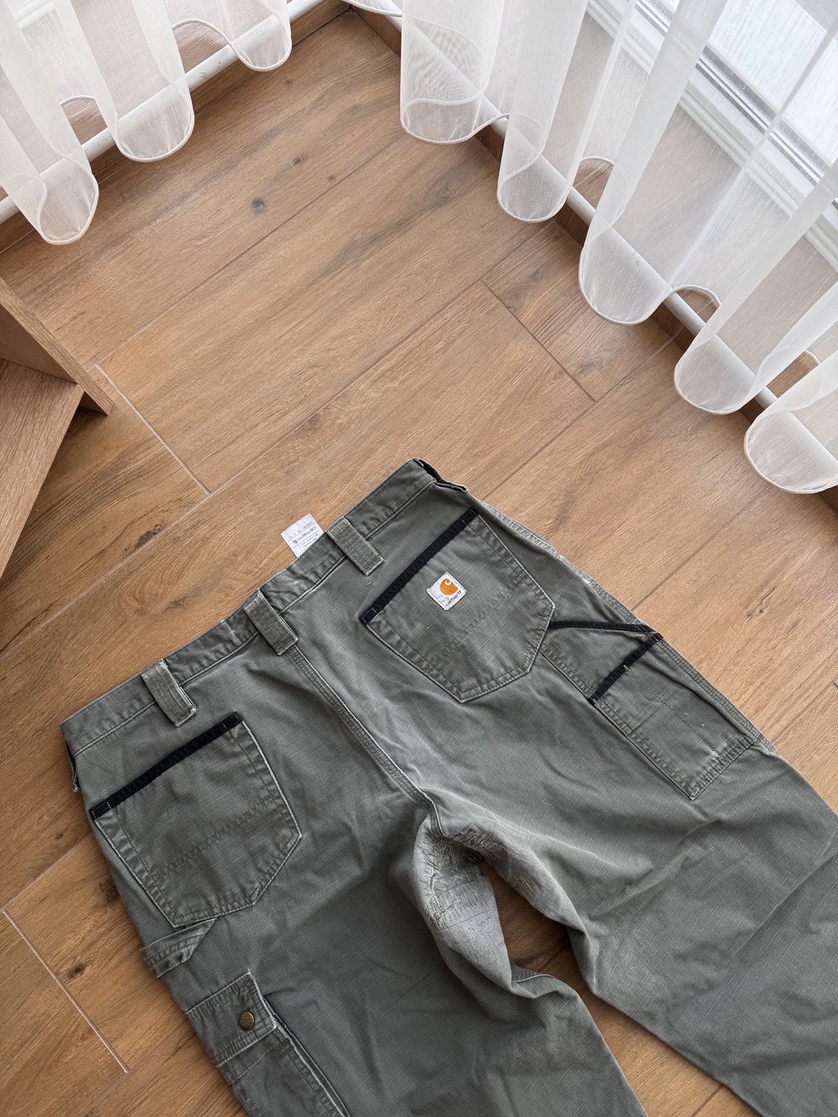Carhartt × Vintage Vintage Carhartt Workwear Cargo Green Streetwear Pants Size US 38 / EU 54 - 10 Thumbnail