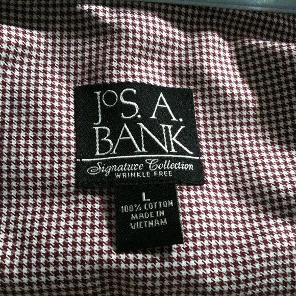 Jos. A. Bank JOS.A.BANK MENS PURPLE 100%COTTON CASUAL SHIRT SIZE: L Size US L / EU 52-54 / 3 - 6 Thumbnail