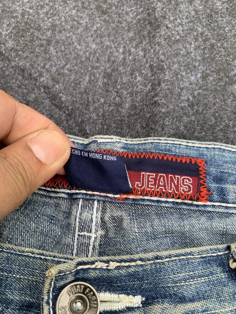 Phat Farm Vintage Phat Farm Baggy Patchwork Jeans – 90s Hip Hop Style Size US 34 / EU 50 - 7 Thumbnail