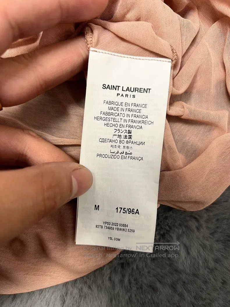 Saint Laurent Paris Saint Laurent Paris Pleated Deep V-neck Semi-transparent S Size M / US 6-8 / IT 42-44 - 5 Thumbnail