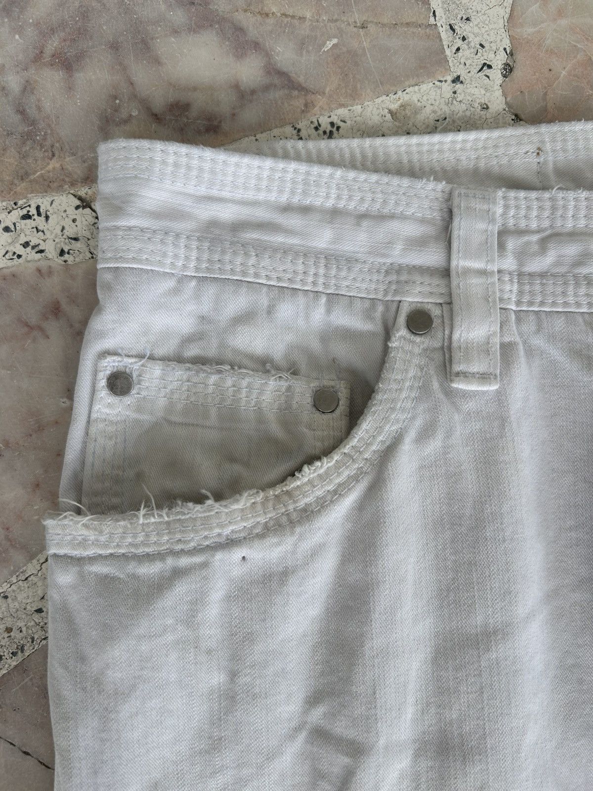 Dsquared2 Motherfucker Denim Dsquared Italy White Vintage Size US 33 - 6 Thumbnail