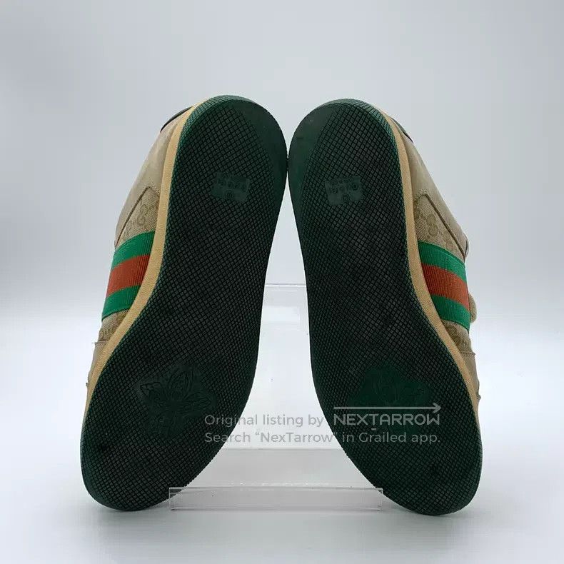 Gucci Gucci Brown GG enamel lace-up casual flat board shoes dirt Size US 8 / EU 41 - 5 Thumbnail