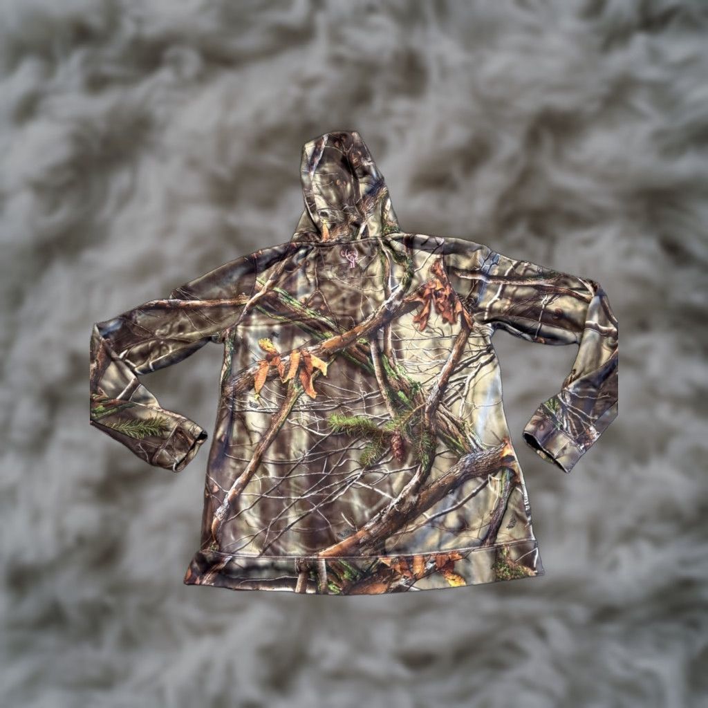 Vintage Huntworth Camo Womens Hoodie Pullover XL Green Long Sleeve Crew Zip | Activewear | Hoodies | Women Size XL / US 12-14 / IT 48-50 - 1 Thumbnail