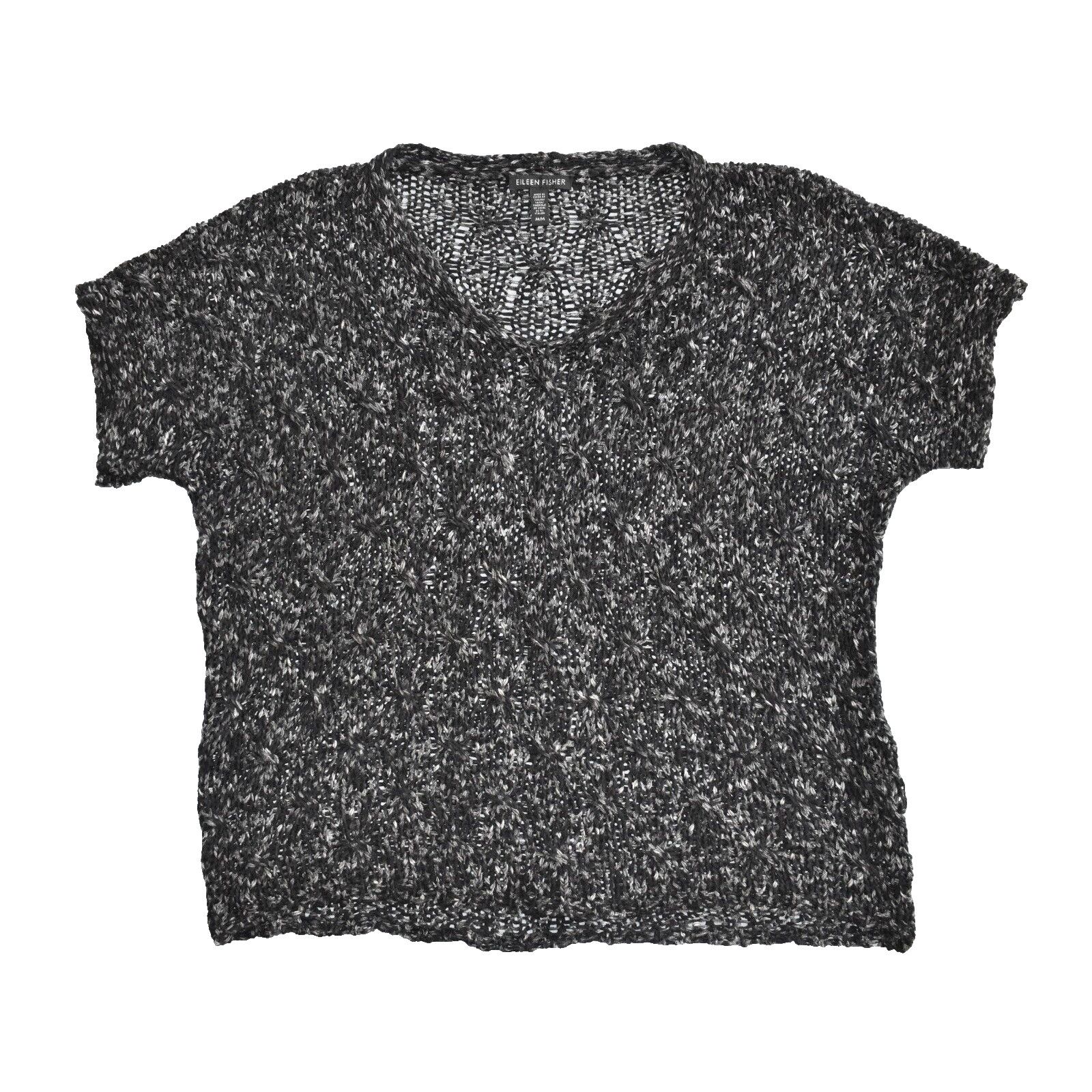 Eileen Fisher NEW EILEEN FISHER Short Sleeve V-Neck Pullover Sweater Sz M Size M / US 6-8 / IT 42-44 - 3 Thumbnail