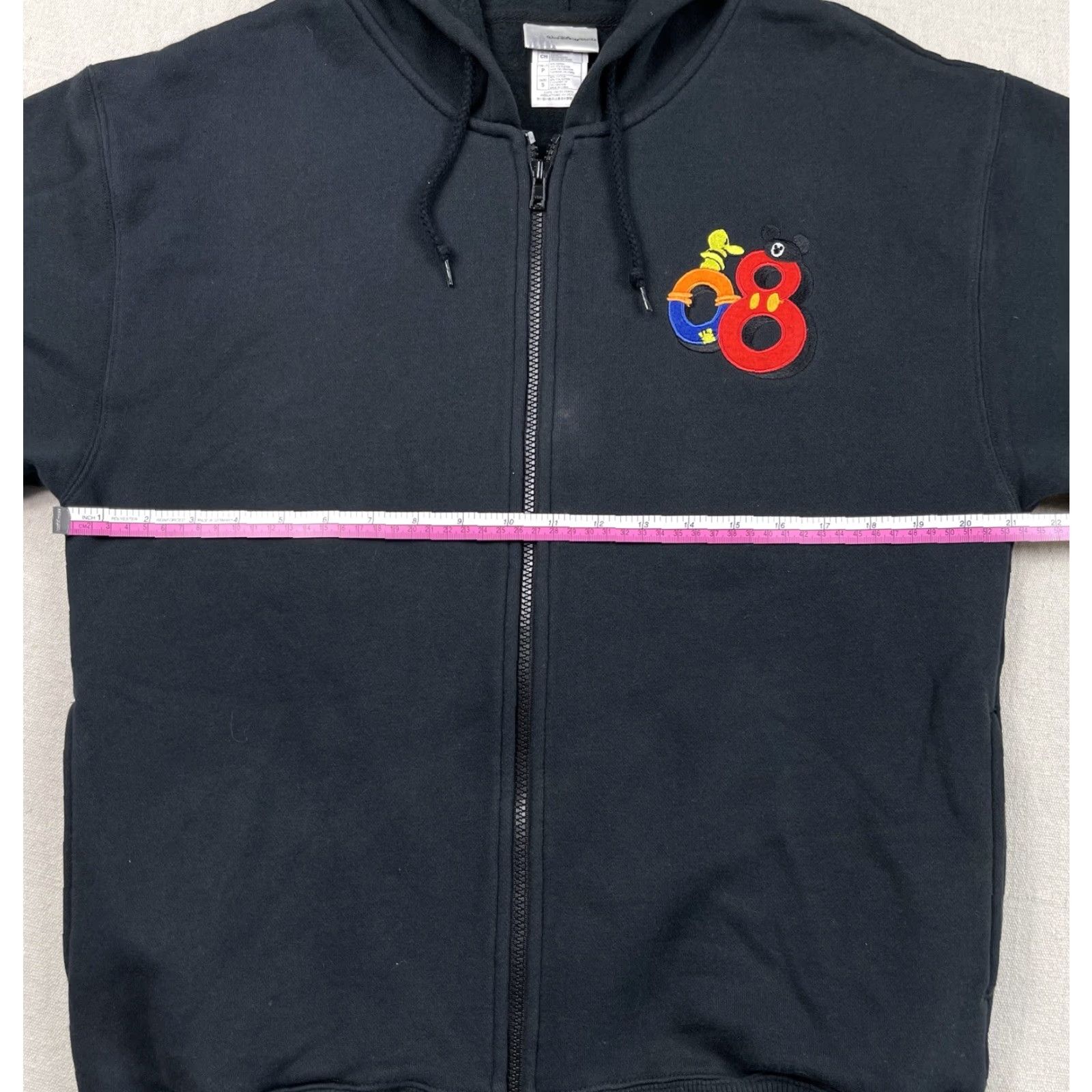 Mickey & Co. Disney Hoodie Sweatshirt Full Zip 2008 World Parks Sz S Mens Black Mickey Goofy Disney Mickey & Co. Hoodie Unisex Adults 90s Embroidered Zip Size US S / EU 44-46 / 1 - 7 Thumbnail