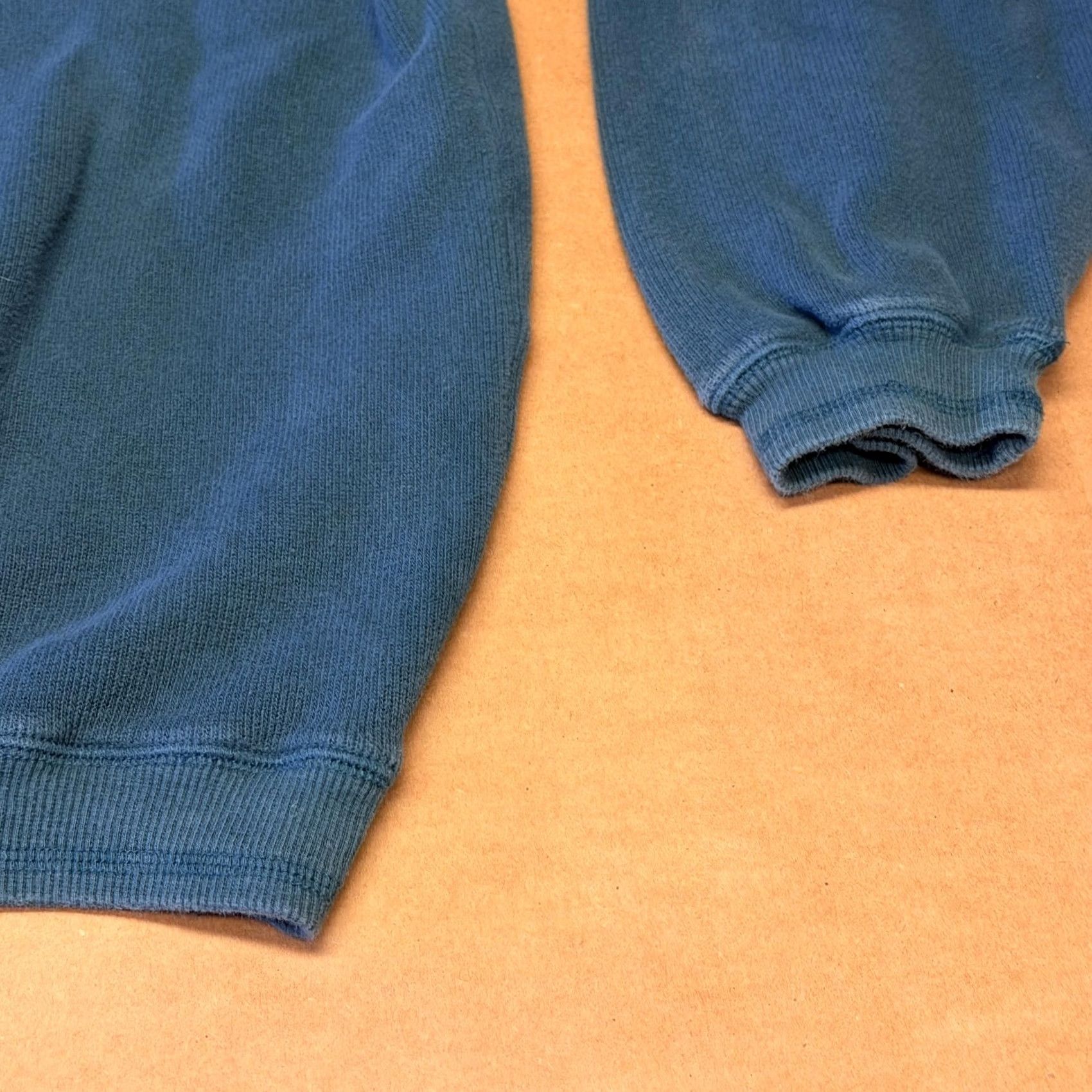 Tommy Bahama Tommy Bahama Sweater Mens L Blue Mock Neck Quarter Zip Knit Pullover with Logo Embroidery Size US L / EU 52-54 / 3 - 6 Thumbnail