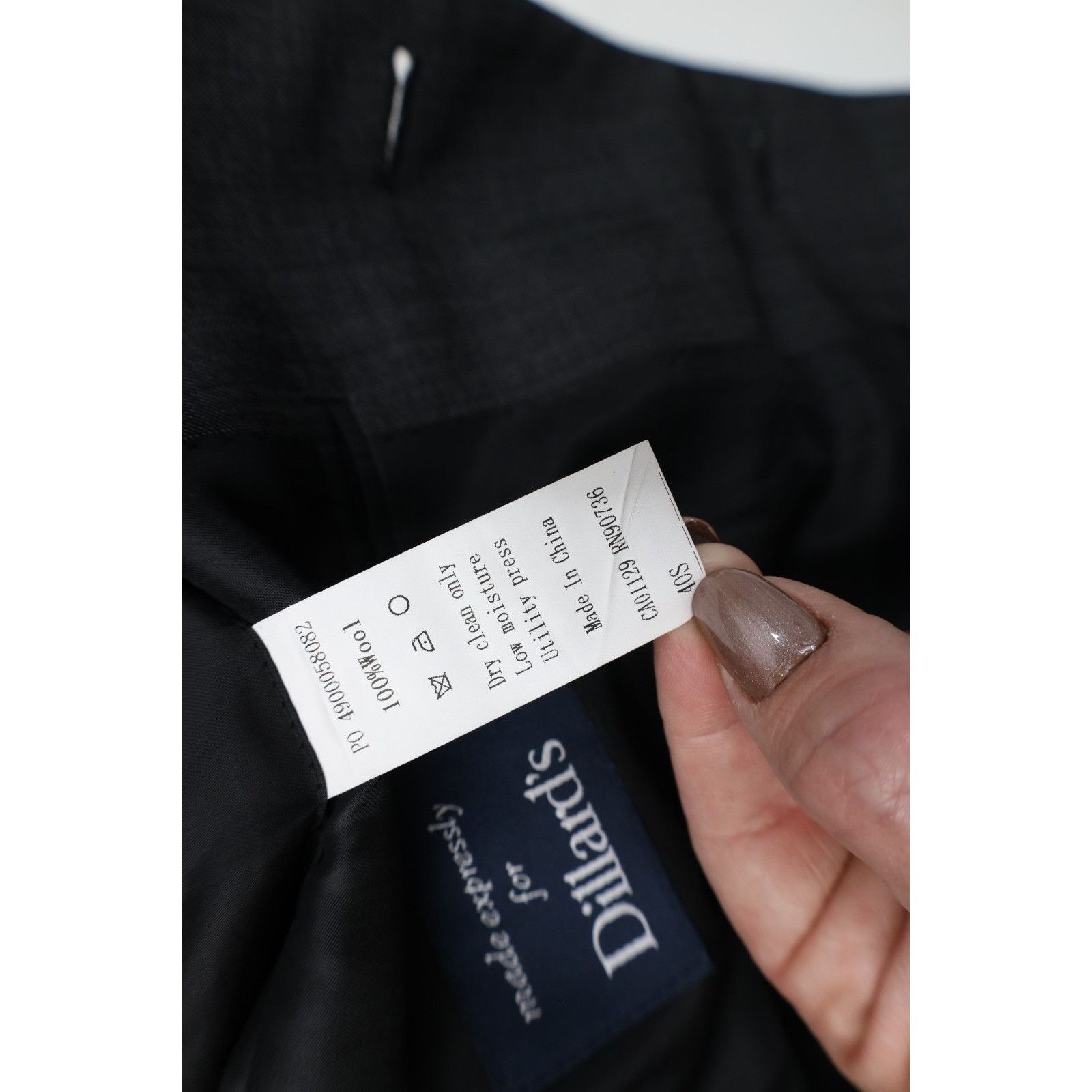Ralph Lauren Ralph Lauren Wool 2 Piece Suit Wedding Charcoal Size 40S - 7 Thumbnail