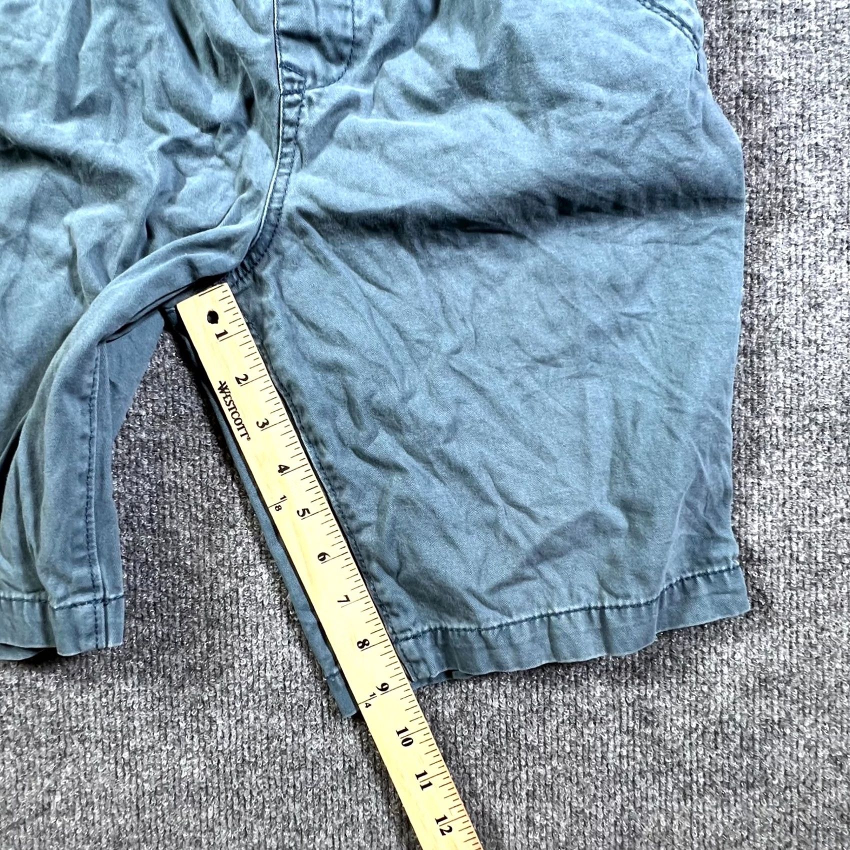 Faded Glory Faded Glory Mens Shorts Chino Shorts Mens S Teal Drawstring Slash Pockets Casual Size US 29 - 7 Thumbnail