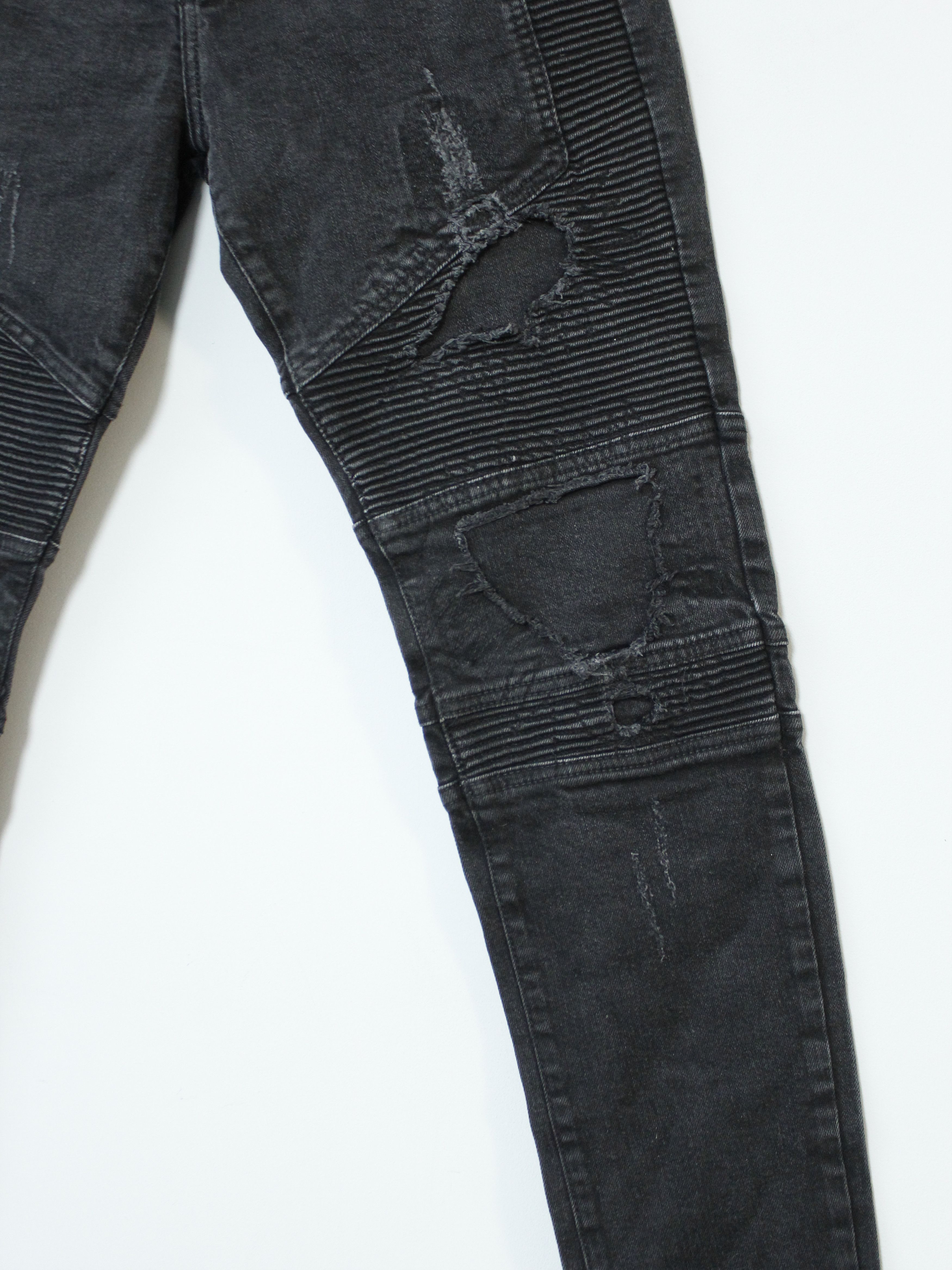 Represent Clo. Represent CLO Biker Denim Jeans Distressed 34 L Black Size US 34 / EU 50 - 4 Thumbnail