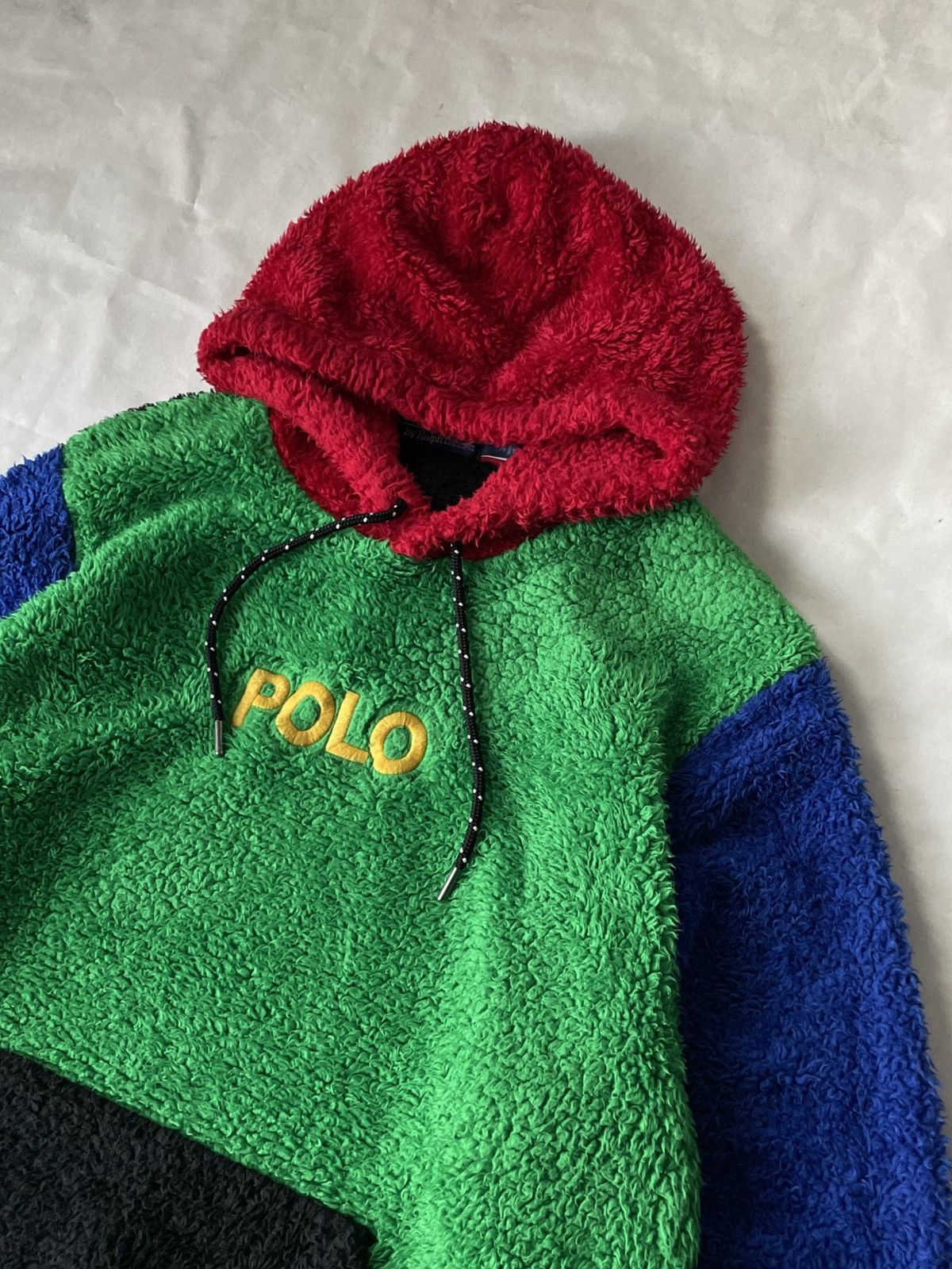 Polo Ralph Lauren Ralph Lauren Color Blocked Pile Fleece Hoodie Sherpa Size US M / EU 48-50 / 2 - 3 Thumbnail