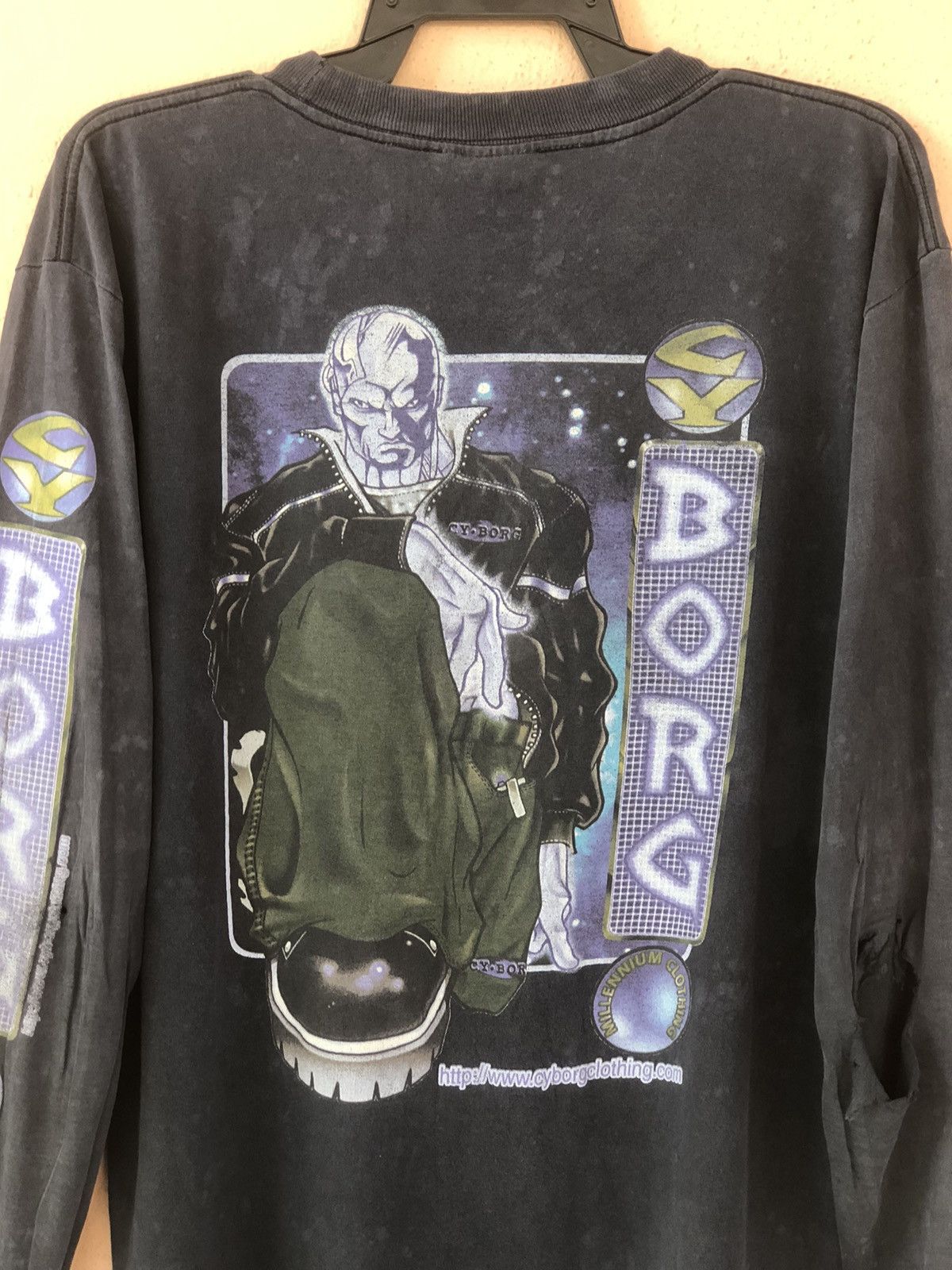 Vintage Vintage CYBORG Clothing Streetwear Thrashed Size US L / EU 52-54 / 3 - 3 Thumbnail