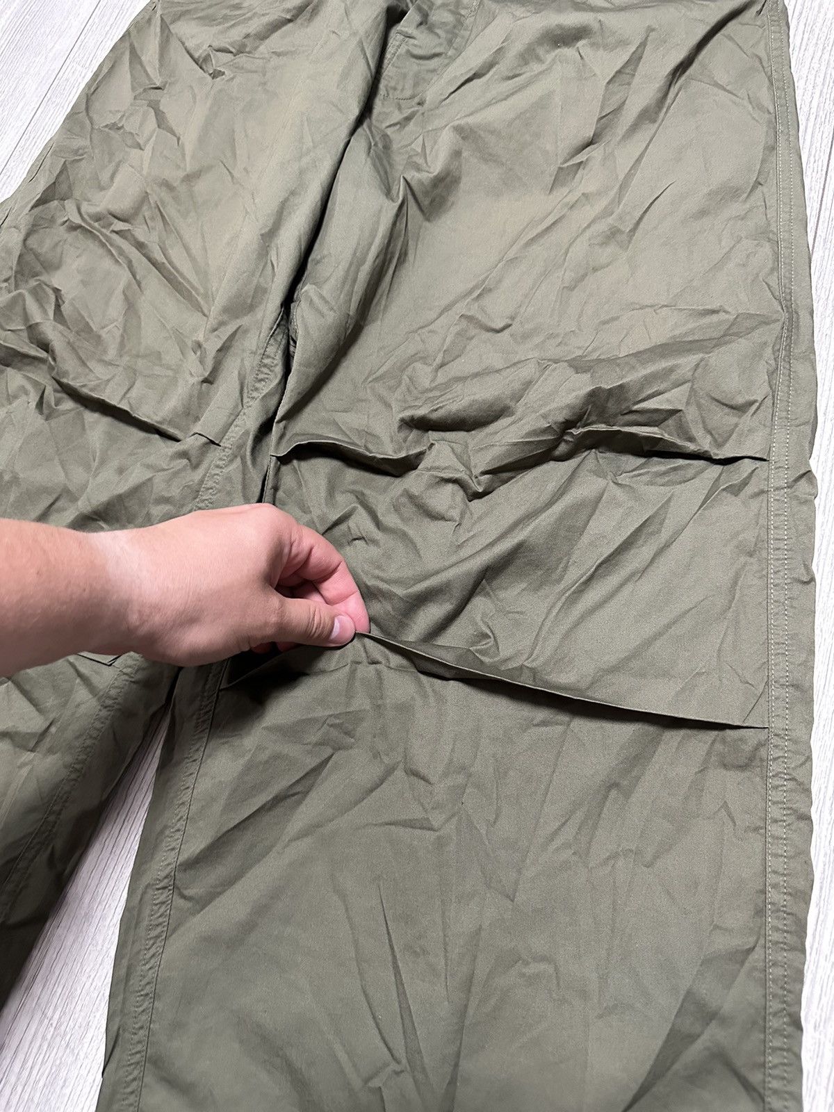 Designer DARKPARK Green Woman Baggy Pants Size 27" / US 4 / IT 40 - 2 Thumbnail