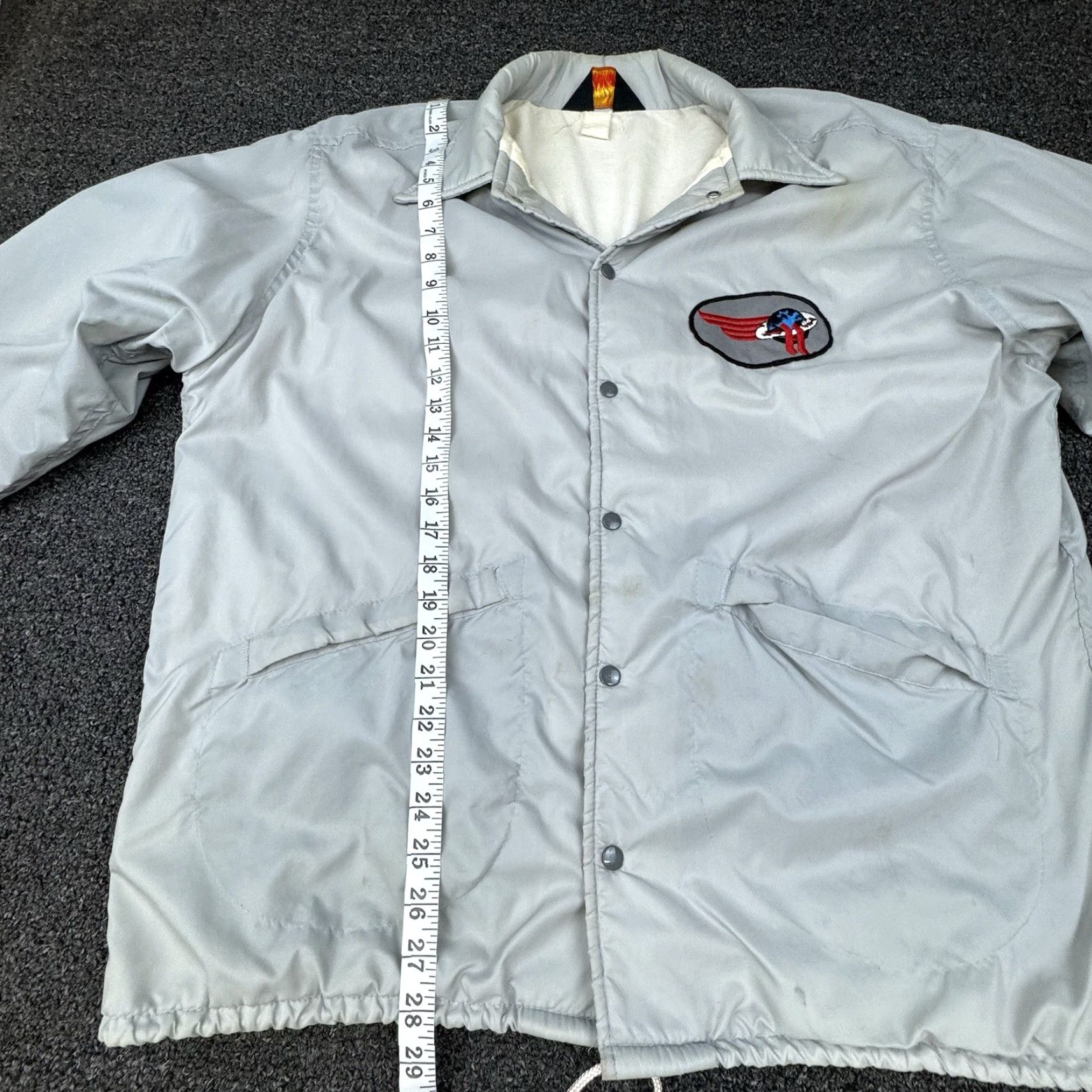 VINTAGE Halliburton Jacket Pla-Jac Dunbrooke Satin Jacket Mens 