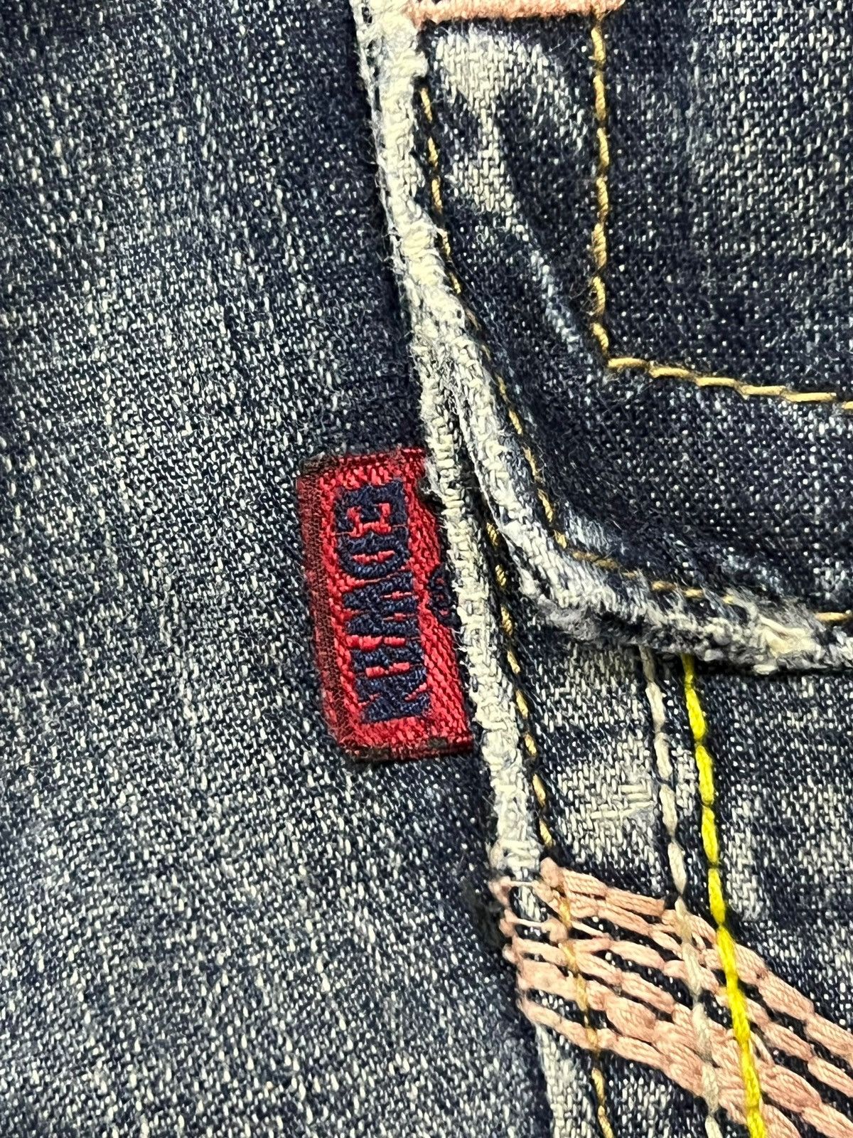 Edwin Flared Vintage Edwin - Faded Wash, Low Rise,Distressed Denim Size 27" / US 4 / IT 40 - 11 Thumbnail