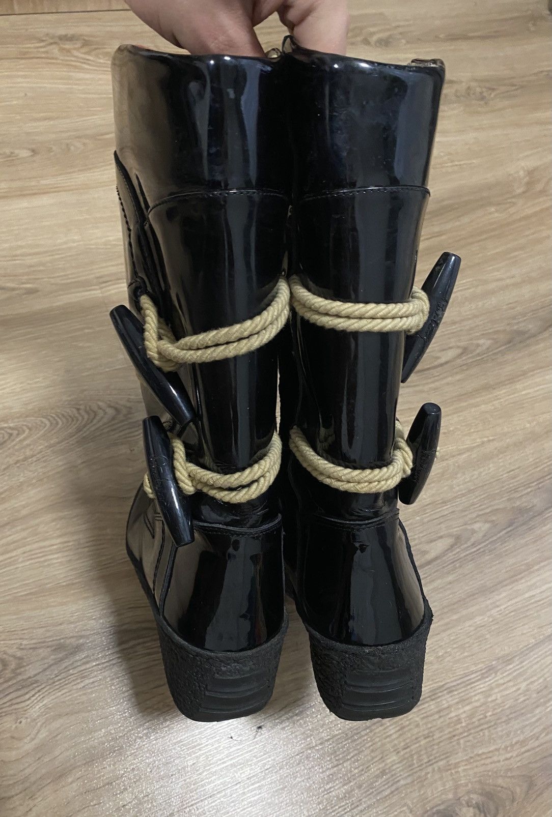 Burberry Burberry Black Patent Leather Snow Boot Size: 41 Size US 11 / IT 41 - 14 Thumbnail