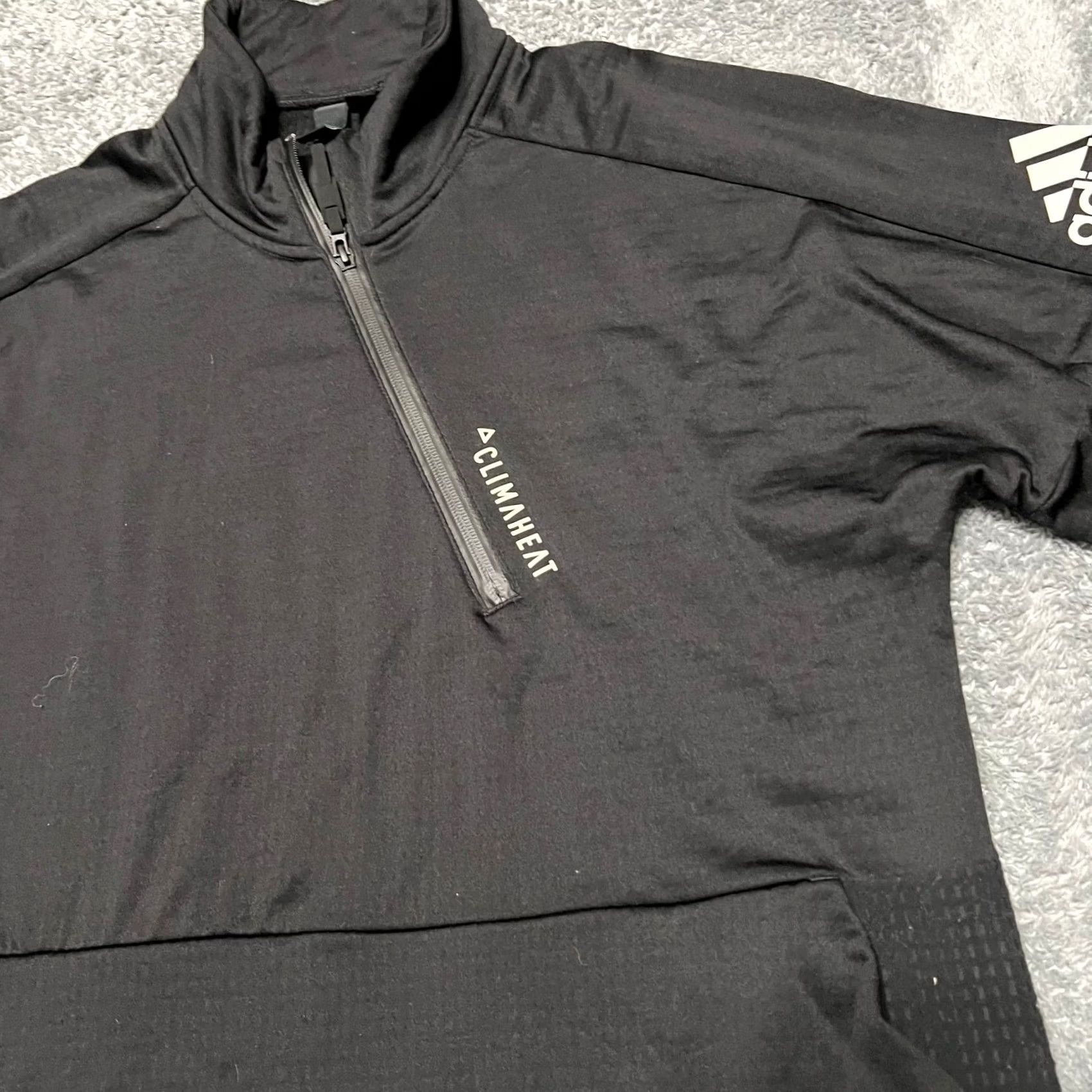 Adidas Adidas Jacket Mens Large Climaheat 1/4 Zip Pullover Jacket Black M ID Size US L / EU 52-54 / 3 - 2 Thumbnail