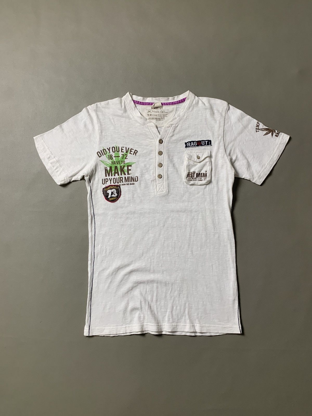 Beauty Beast × If Six Was Nine × Japanese Brand Ragout Hippies Weed Poem Tshirt Size US M / EU 48-50 / 2 - 2 Thumbnail