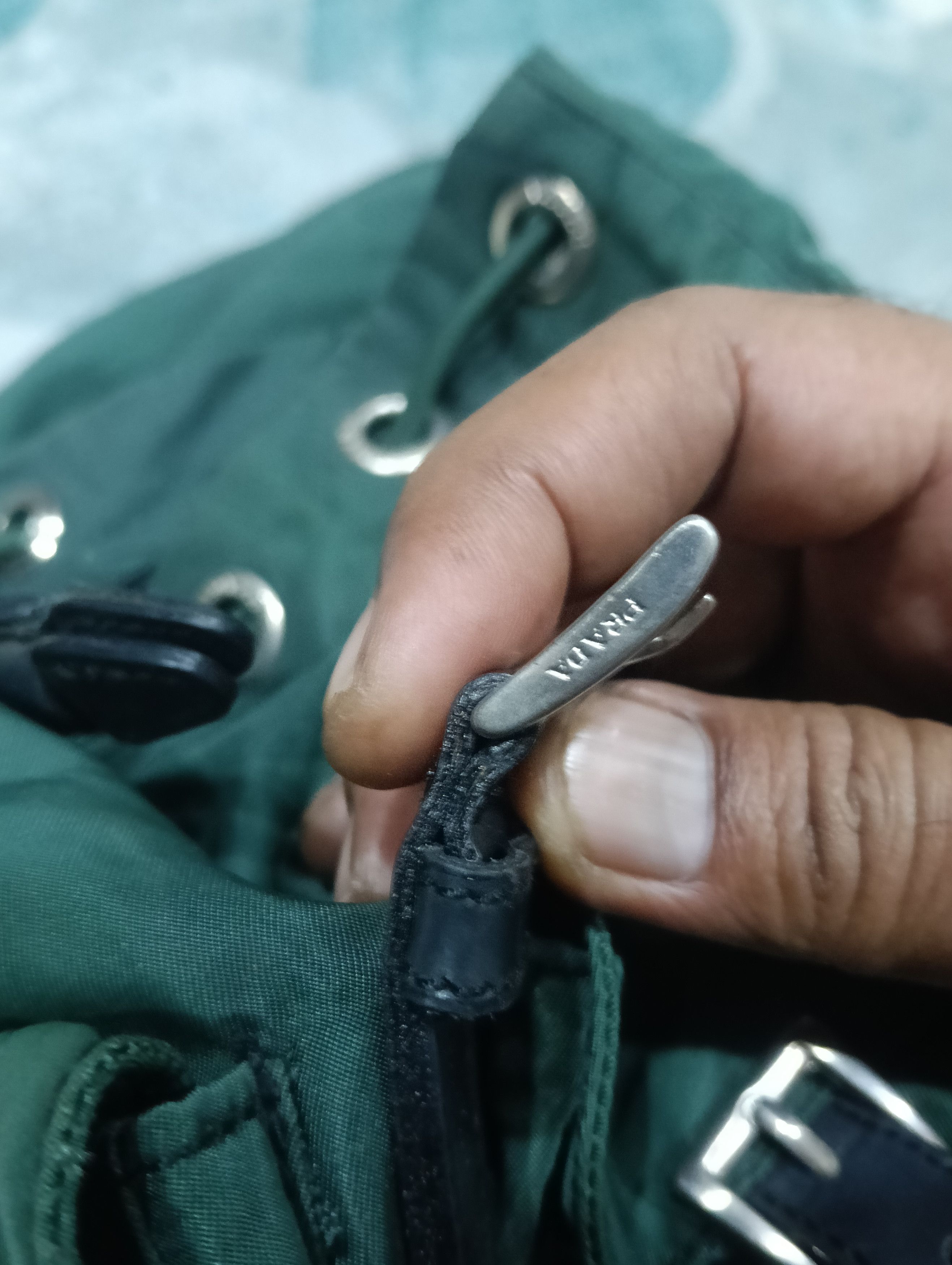 Prada × Vintage Prada Backpack Green Size ONE SIZE - 8 Thumbnail