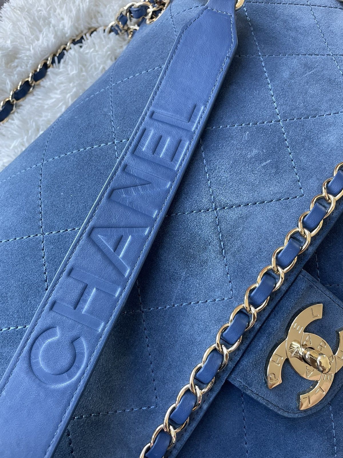 CHANEL x Pharrell Williams Suede Lambskin XXL Flap Bag Black