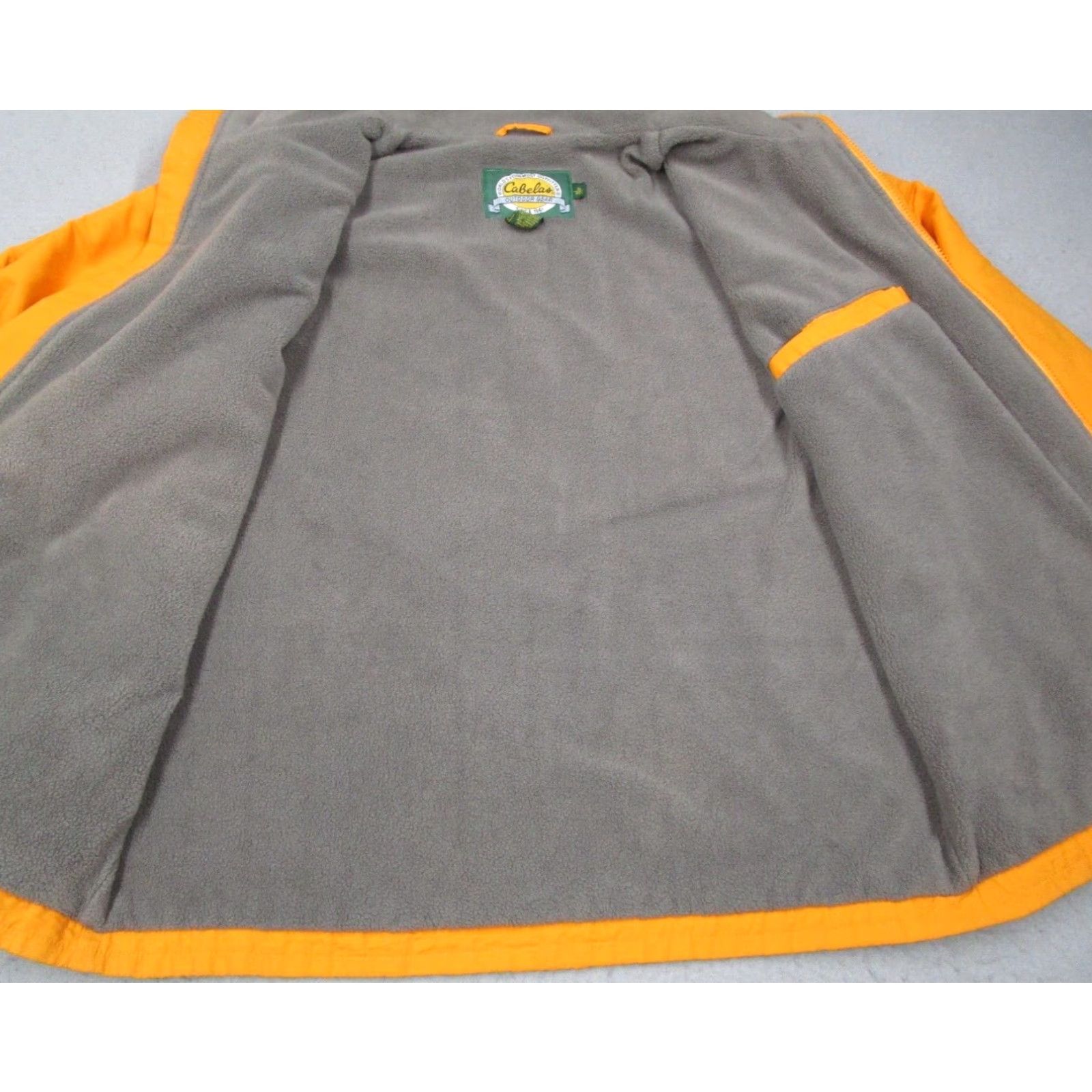 Vintage Cabela's Jacket Mens Medium Yellow Full Zip Fleece Lined Nylon Polyester Pockets Outdoor Hiking Travel Windbreaker All Seasons Size US M / EU 48-50 / 2 - 3 Thumbnail