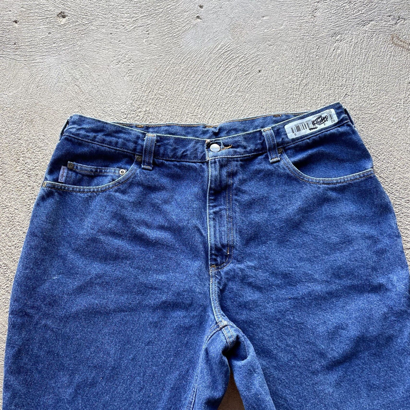 Carhartt VINTAGE Carhartt Bermuda Shorts Denim 36 Mens Relaxed Fit Blue 10" Inseam 90s Hip Hop Workwear Baggy Cut Off Jeans Baggy Y2K Size US 36 / EU 52 - 5 Thumbnail