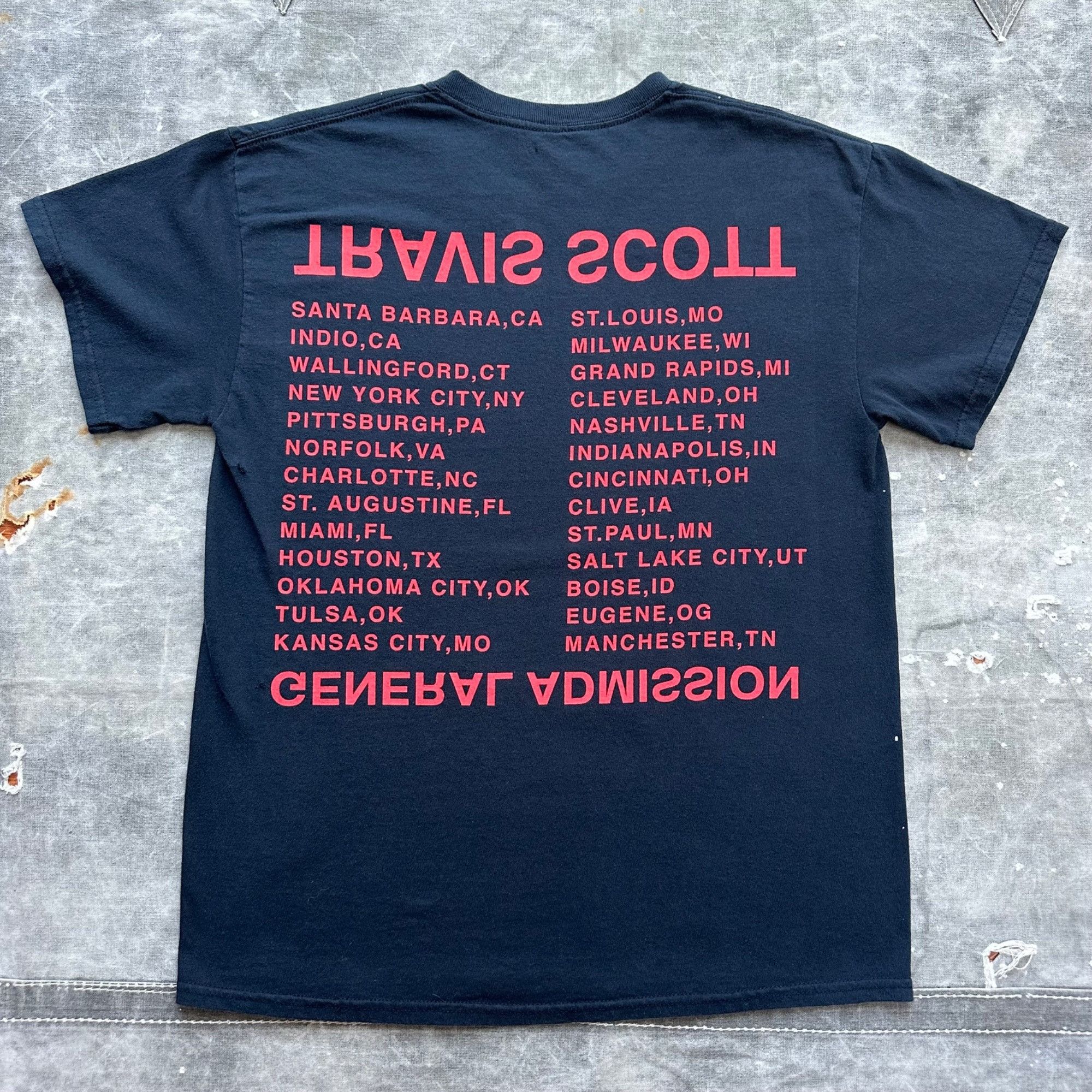 Vintage Vintage 2017 Travis Scott Birds Eye View Tour Shirt Size US M / EU 48-50 / 2 - 2 Thumbnail