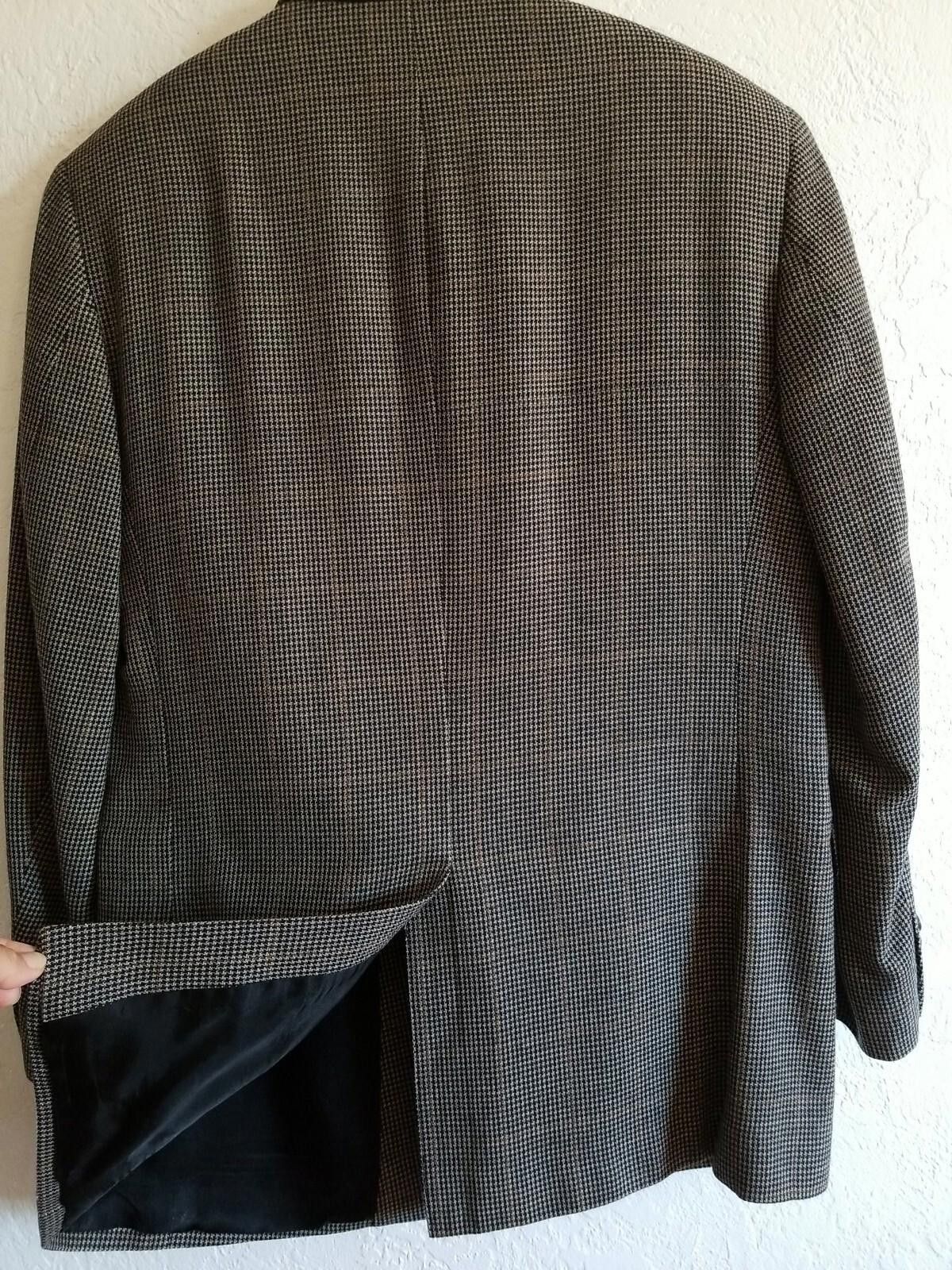Jos. A. Bank JOS. A. Bank Mens 43L Silk Wool Blazer Jacket EUC! Size 42L - 4 Thumbnail
