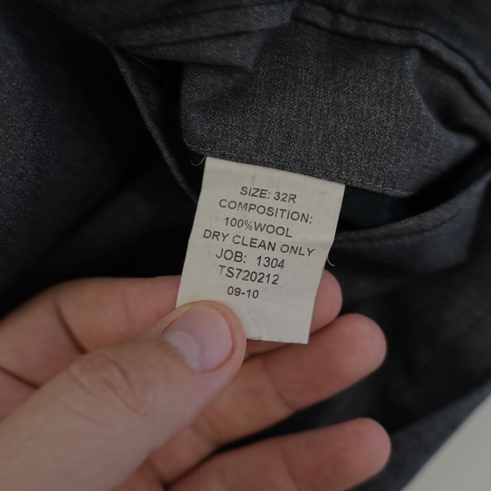 Jos. A. Bank Jos A Bank Signature Wool Gray Dress Pants 34/36 Mid Rise Fl Size 34R - 7 Thumbnail