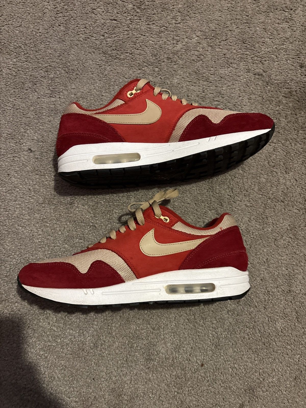 Nike red curry air max 1 Size US 10 / EU 43 - 4 Thumbnail