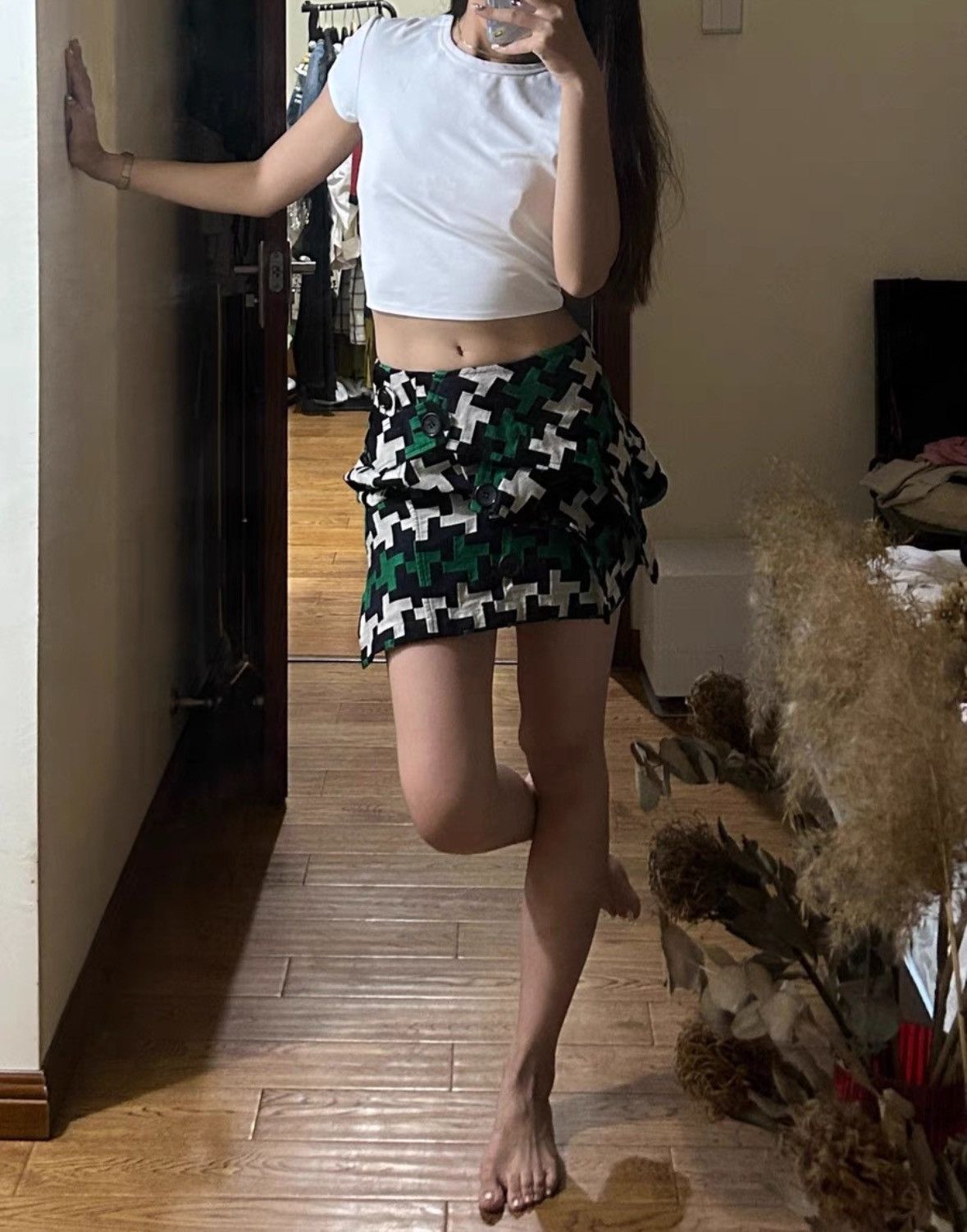 Junya Watanabe Junya Watanabe CDG Patchwork Wool Skirt Size 27" / US 4 / IT 40 - 9 Thumbnail