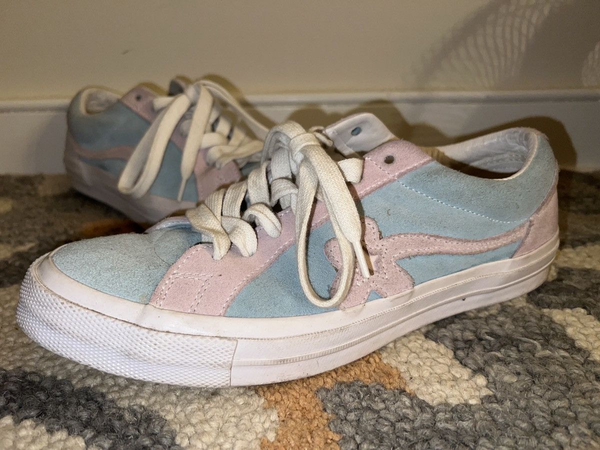 Converse one star ox tyler the creator golf le fleur light blue pink best sale