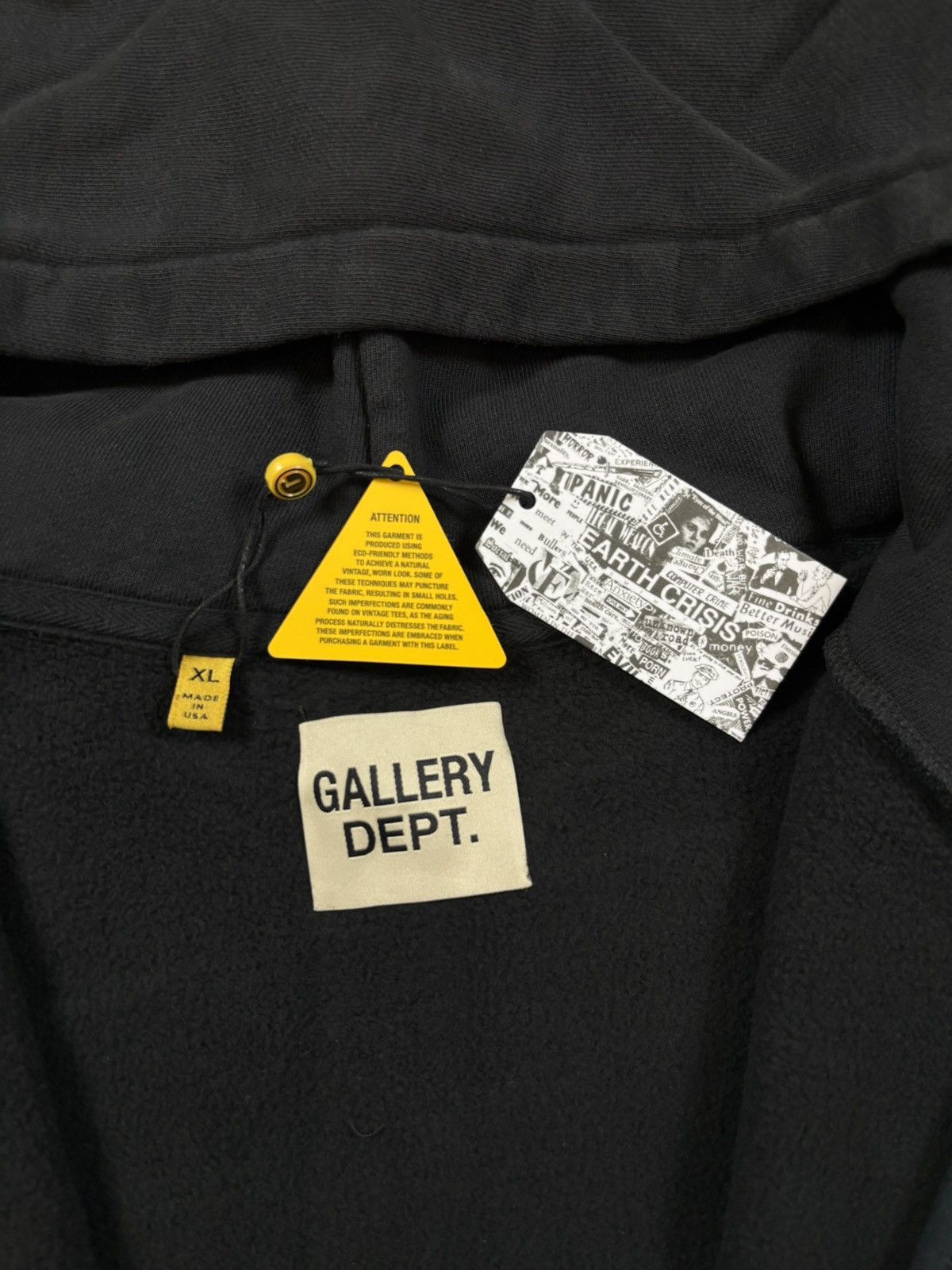 Gallery Dept. Gallery Dept 90‘ s Full Zip Jacket, Black Size US XL / EU 56 / 4 - 8 Thumbnail