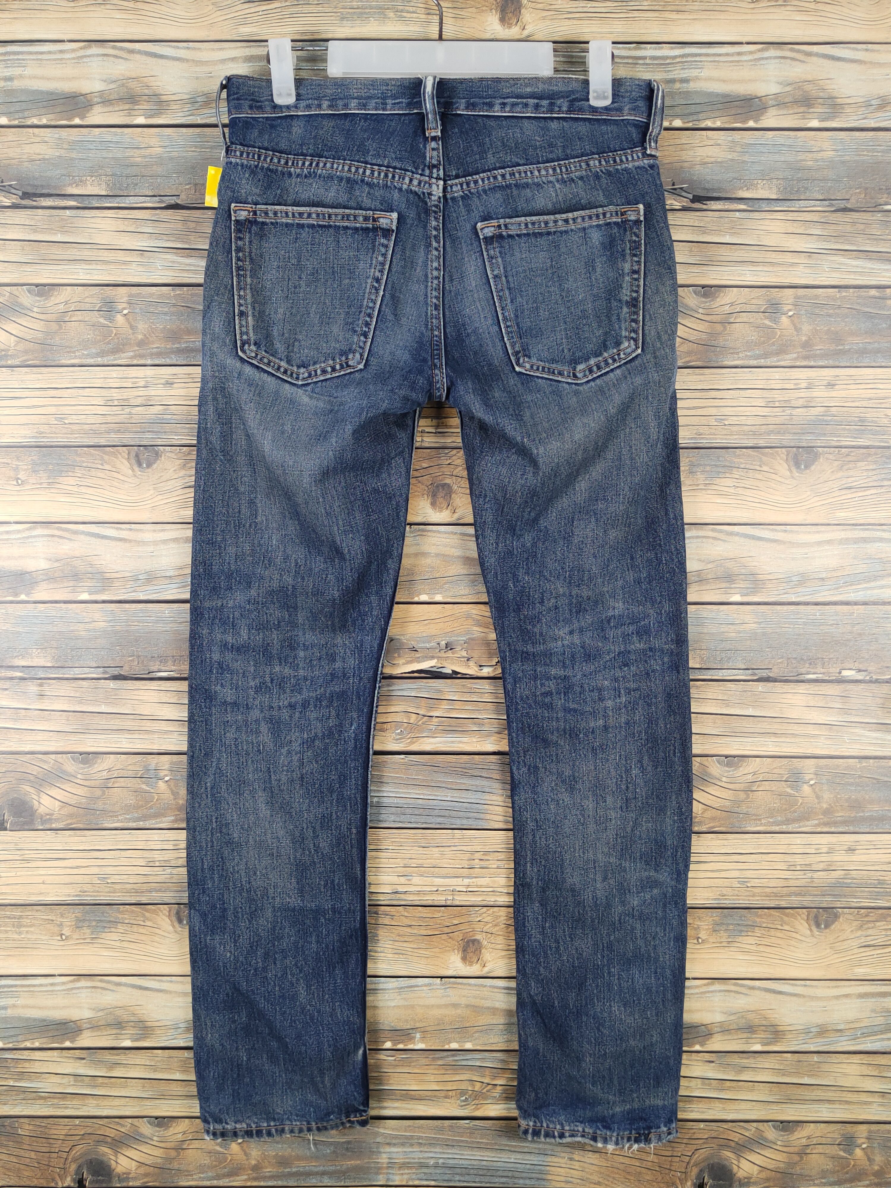 Vintage Old Navy Dark Blue Distressed Ripped denim Jeans #W1567 Size US 29 - 7 Thumbnail