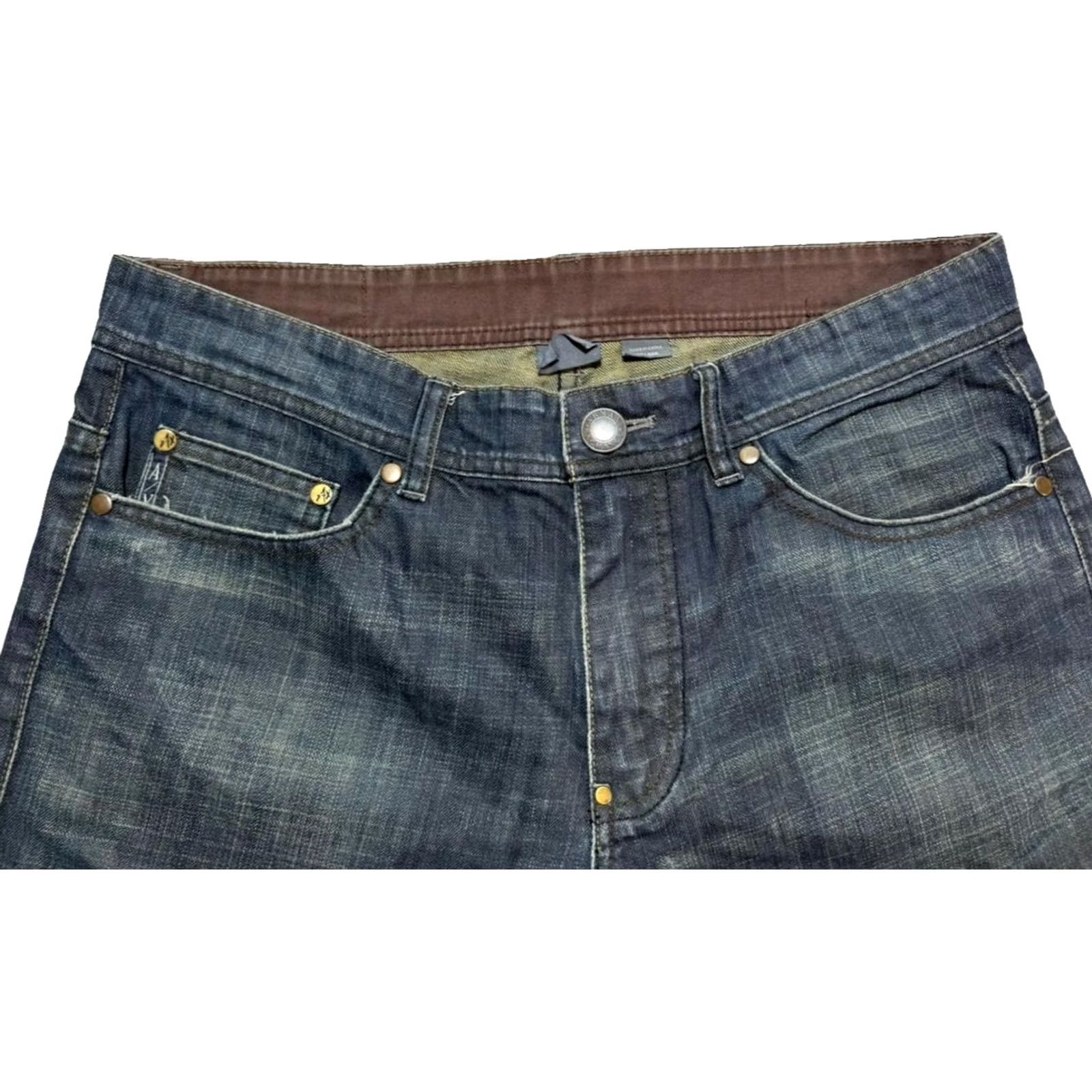 Armani Exchange Mens Armani Exchange Slim Fit Jeans 32 Indigo Blue Stretch Denim, 5-Pocket, Inseam 32 in, Rise Mid, Regular Size, Cotton Denim, Brand: Armani Exchange Size US 32 / EU 48 - 6 Thumbnail