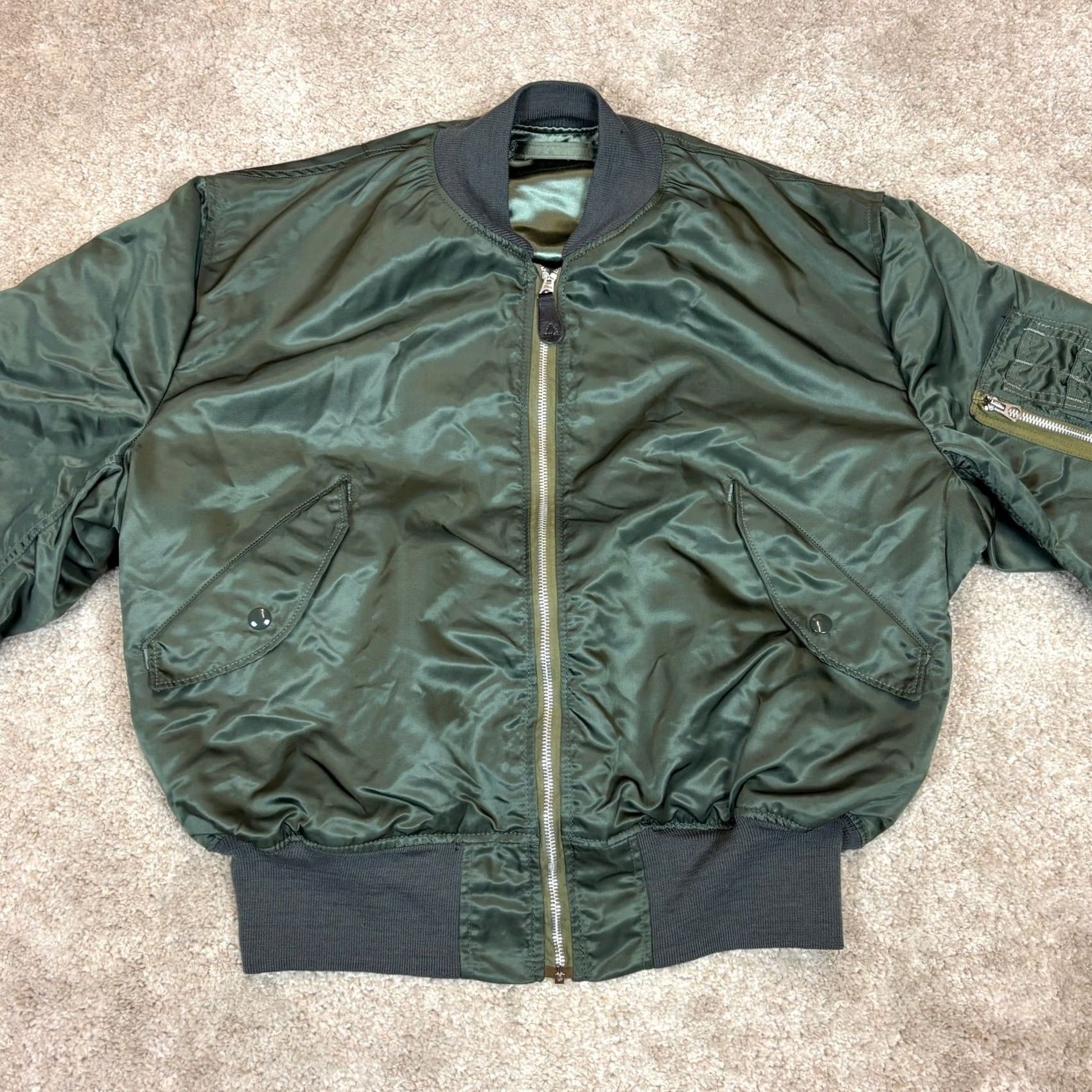 Vintage VINTAGE Grand Crew 70s L2-B Jacket Military Air Force Large Mens Green Size US L / EU 52-54 / 3 - 2 Thumbnail