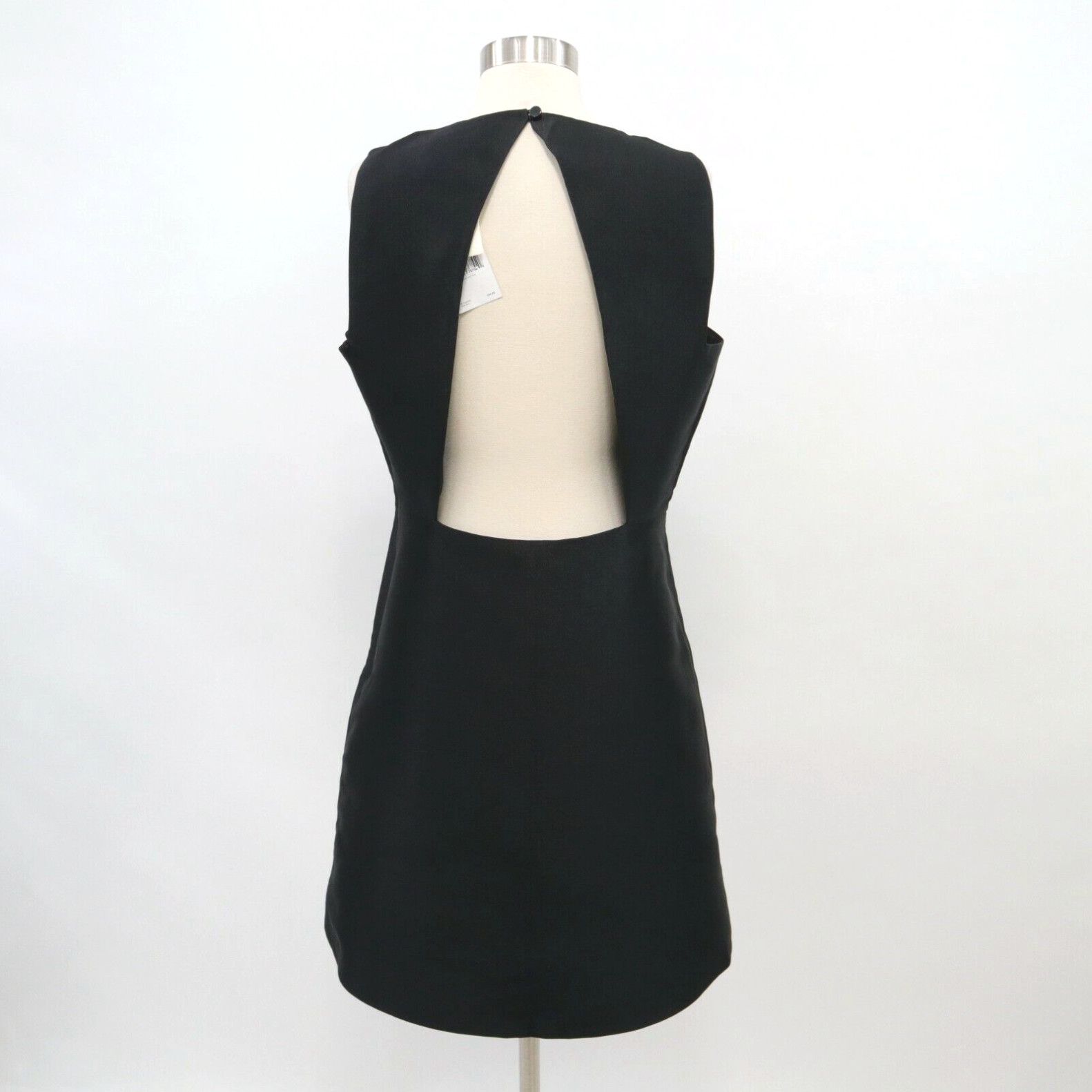 image of Vintage Kate Spade A-Line Dress New Size 12 Black Lbd Peek-A-Boo Cut Out $348 Open Back in White, W