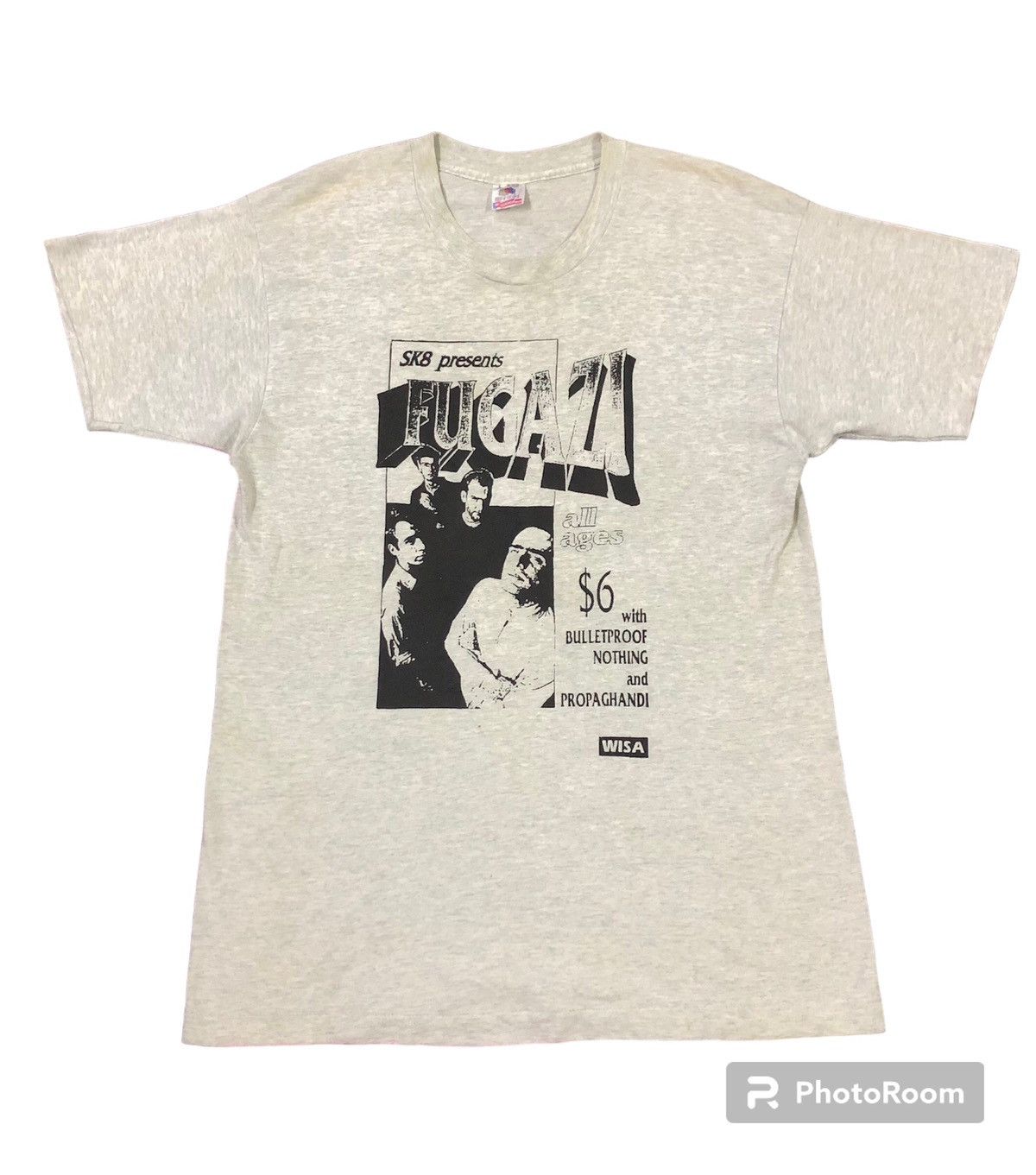 Vintage Vintage 90s Fugazi American punk band t shirts promo tour | Grailed