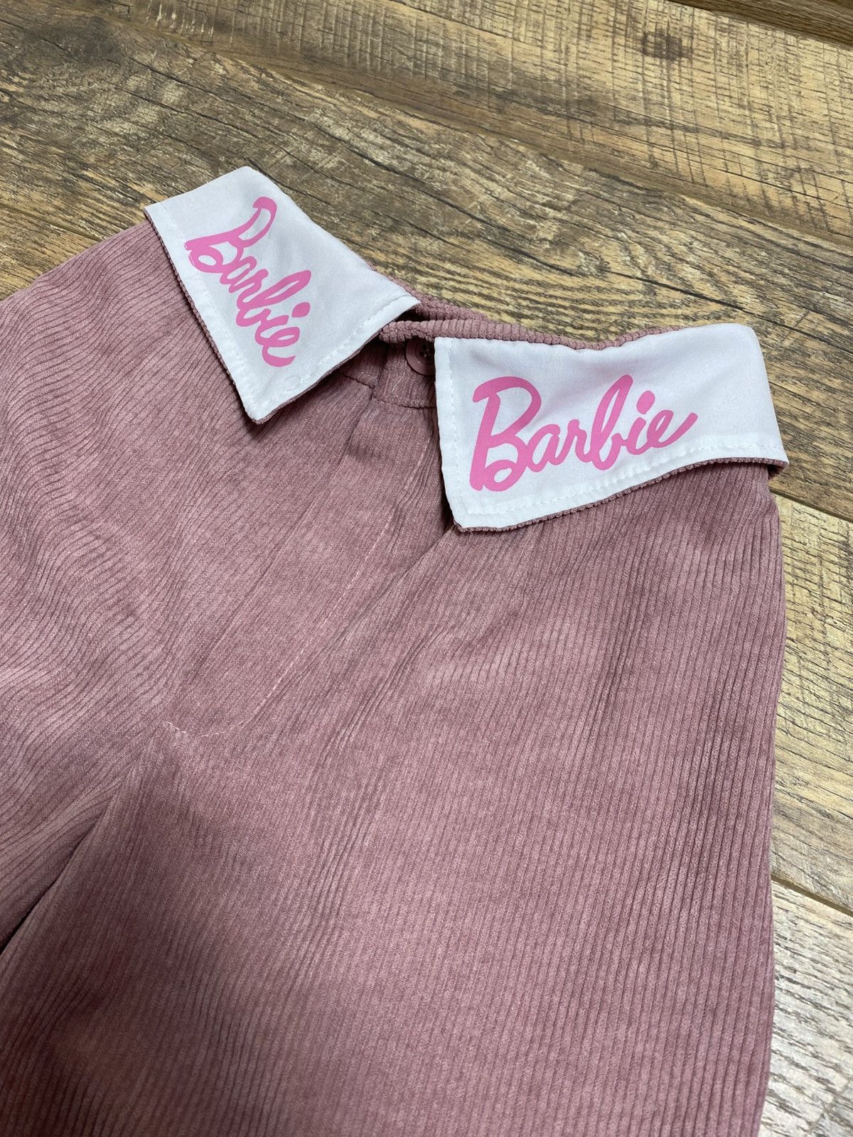 Pink Barbie Pink Corduroy Cargo Pants Wide Leg Y2K Aesthetic Size 27" / US 4 / IT 40 - 2 Thumbnail