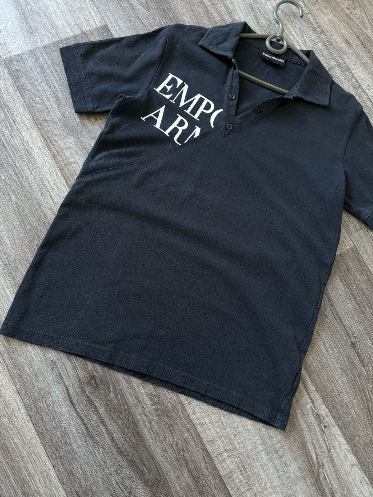 Emporio Armani Emporio Armani Polo Men’s T-Shirt Logo Casual Black Luxury Size US M / EU 48-50 / 2 - 6 Thumbnail