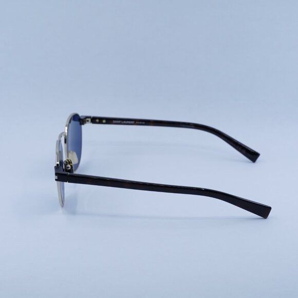 Saint Laurent Paris Saint Laurent SL707 004 Sunglasses Gold/Havana Round Frame Size ONE SIZE - 6 Thumbnail