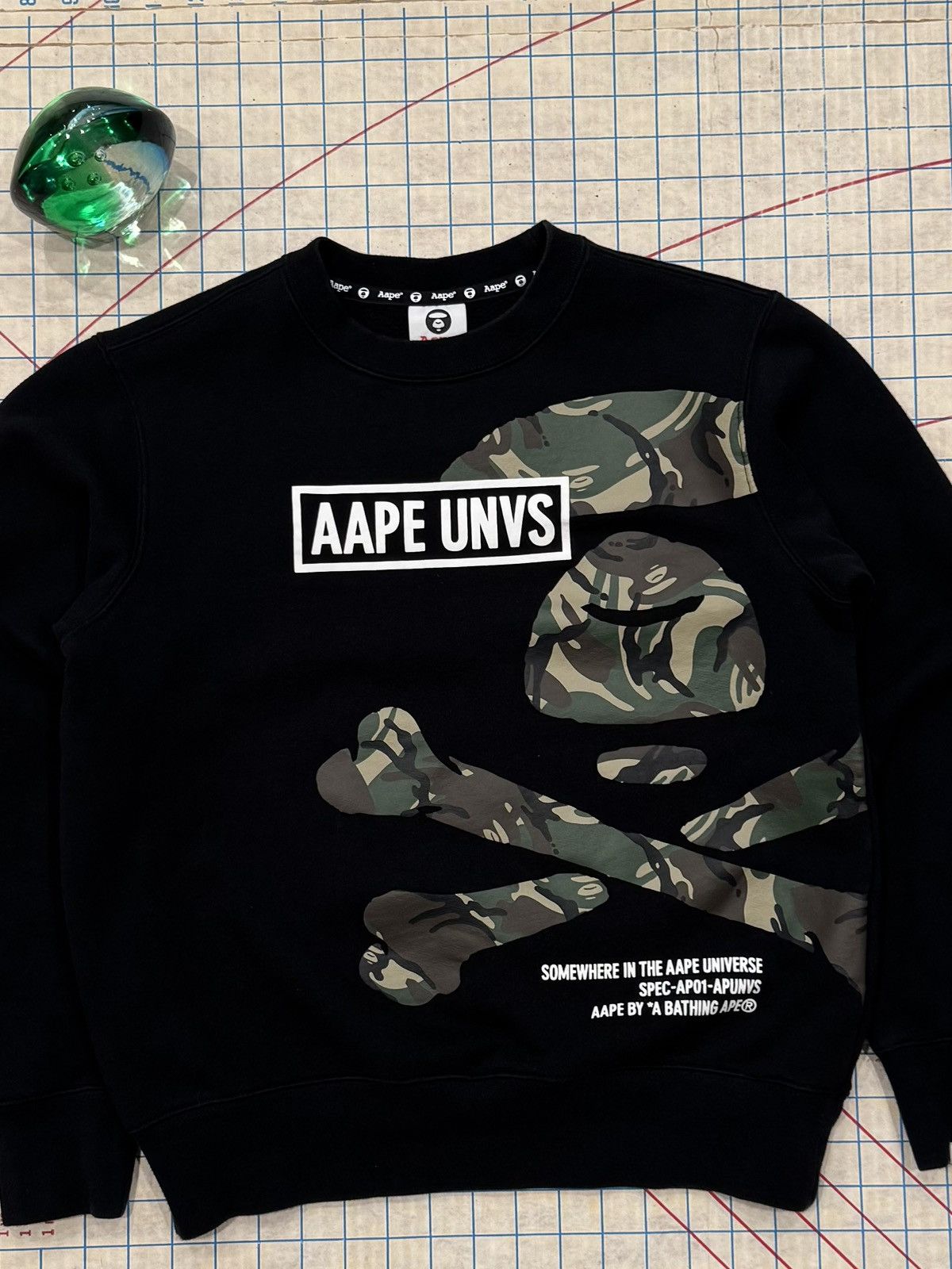Aape Aape by A Bathing Ape Black Crewneck Sweater Mens Small Size US S / EU 44-46 / 1 - 3 Thumbnail