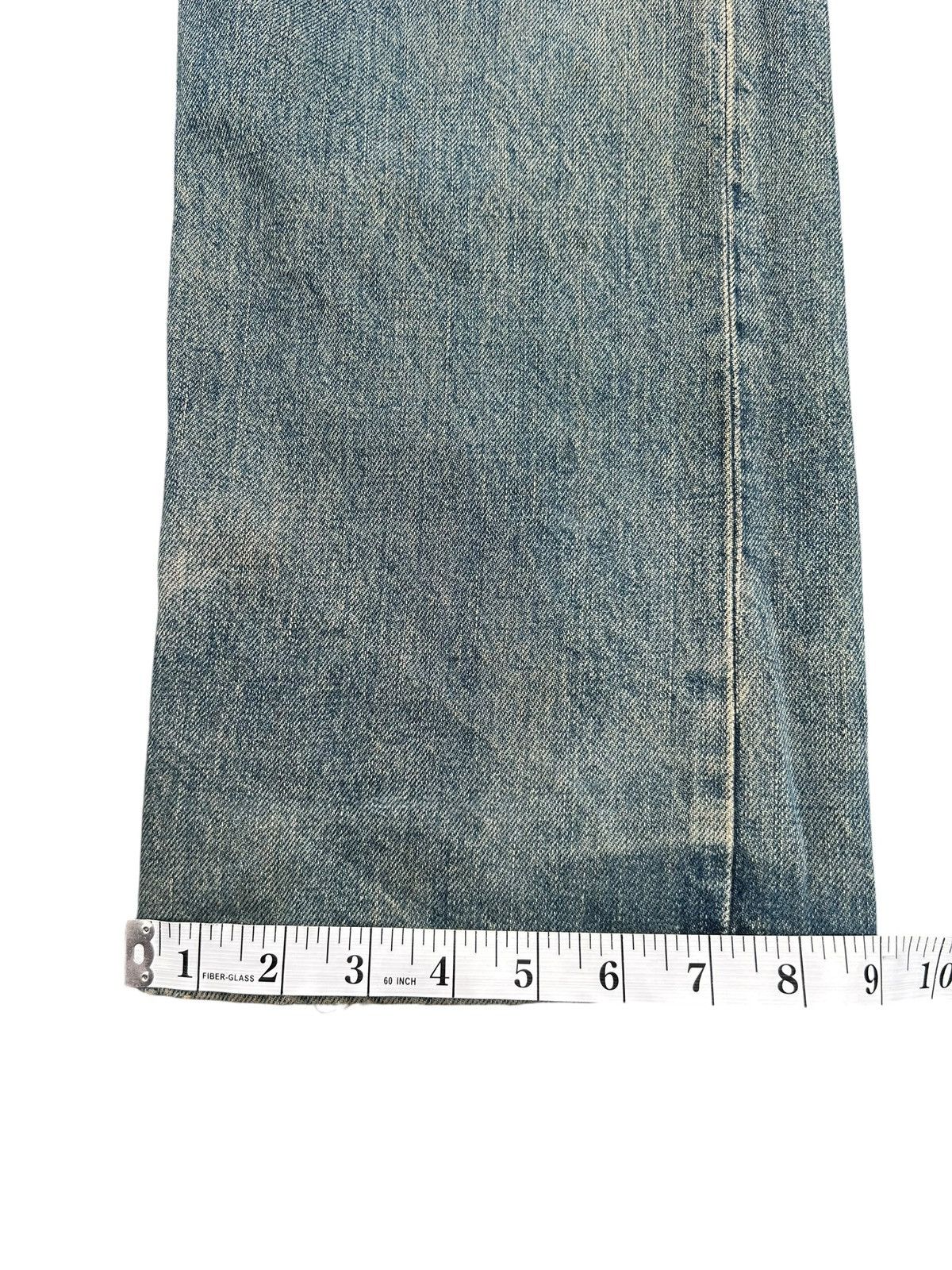 Kapital Vintage Wrangler Blue Bell Selvedge Thrashed Denim Jeans Size US 30 / EU 46 - 21 Thumbnail