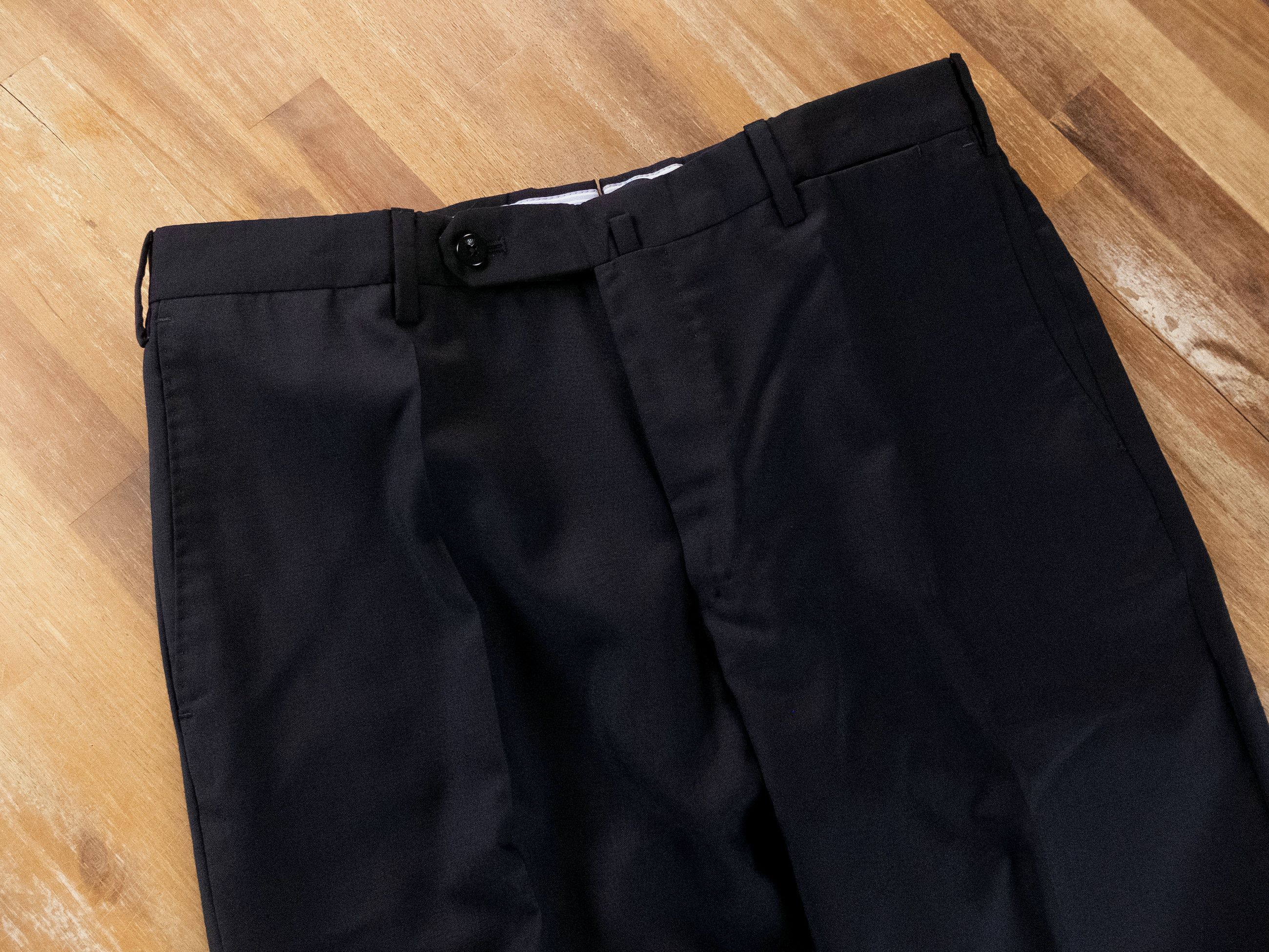Incotex INCOTEX navy blue wool dress pants trousers 34 / 50 Size US 34 / EU 50 - 2 Thumbnail