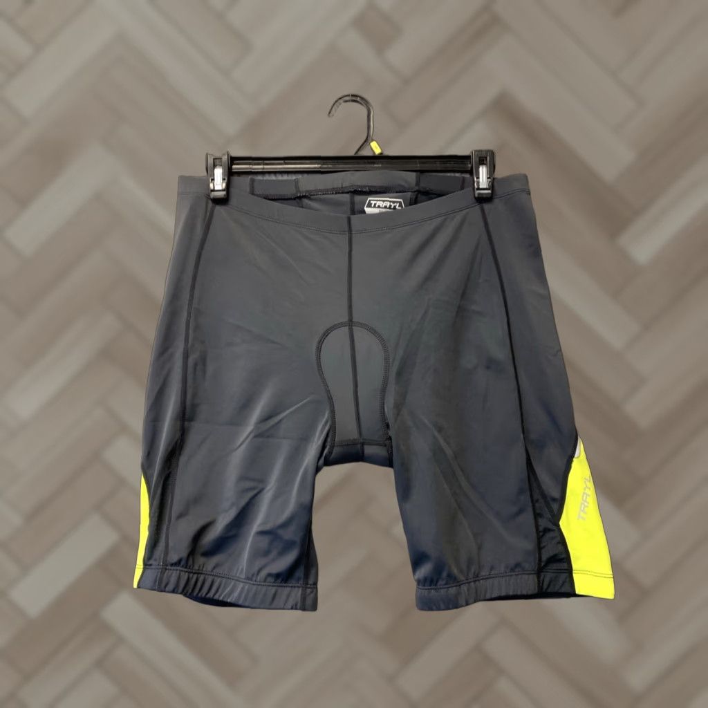 Vintage Trayl Dri-Fit 8" Biker Shorts XL Unisex Black Polyester Blend Solid Pockets High-Waisted 8" Inseam Button? (Note: Original contains no buttons) Size 40" / US 18 - 1 Thumbnail