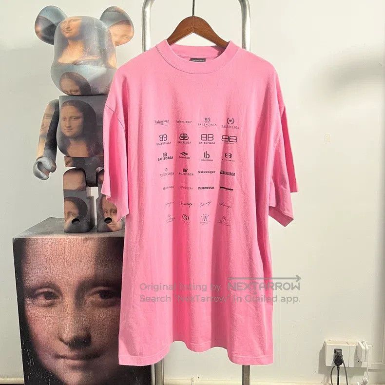 Balenciaga Balenciaga Multi Logo Short Sleeve Size US L / EU 52-54 / 3 - 1 Thumbnail