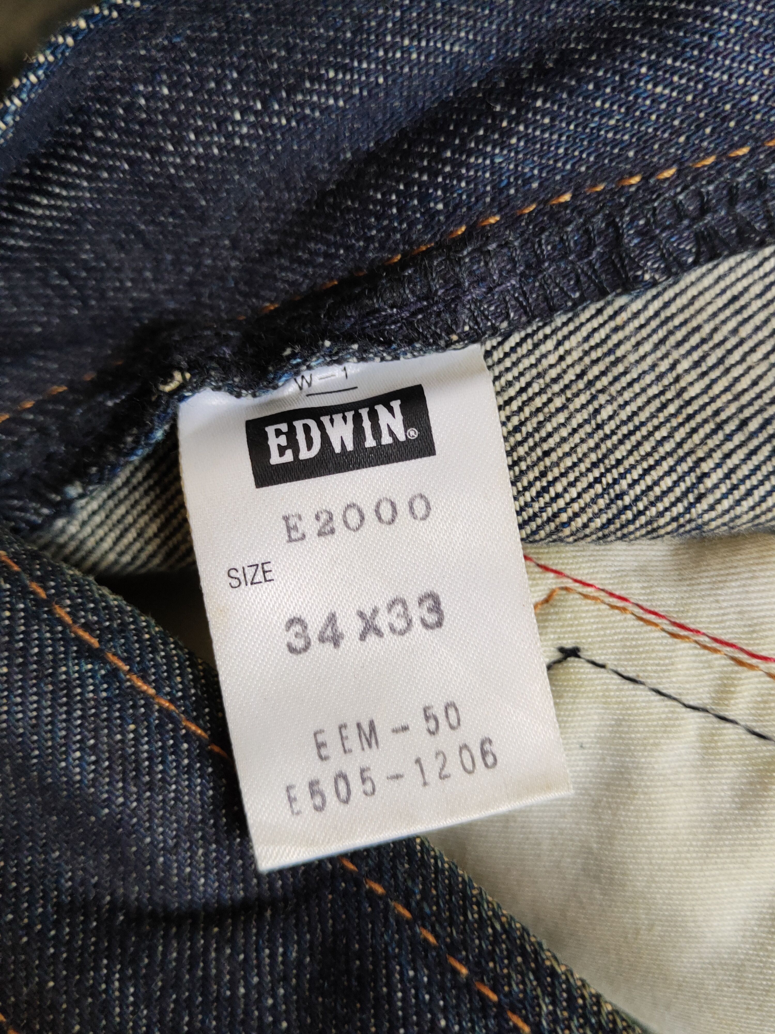 Edwin Edwin E Function Black Distressed Ripped Jeans #S2196 Size US 34 / EU 50 - 16 Thumbnail