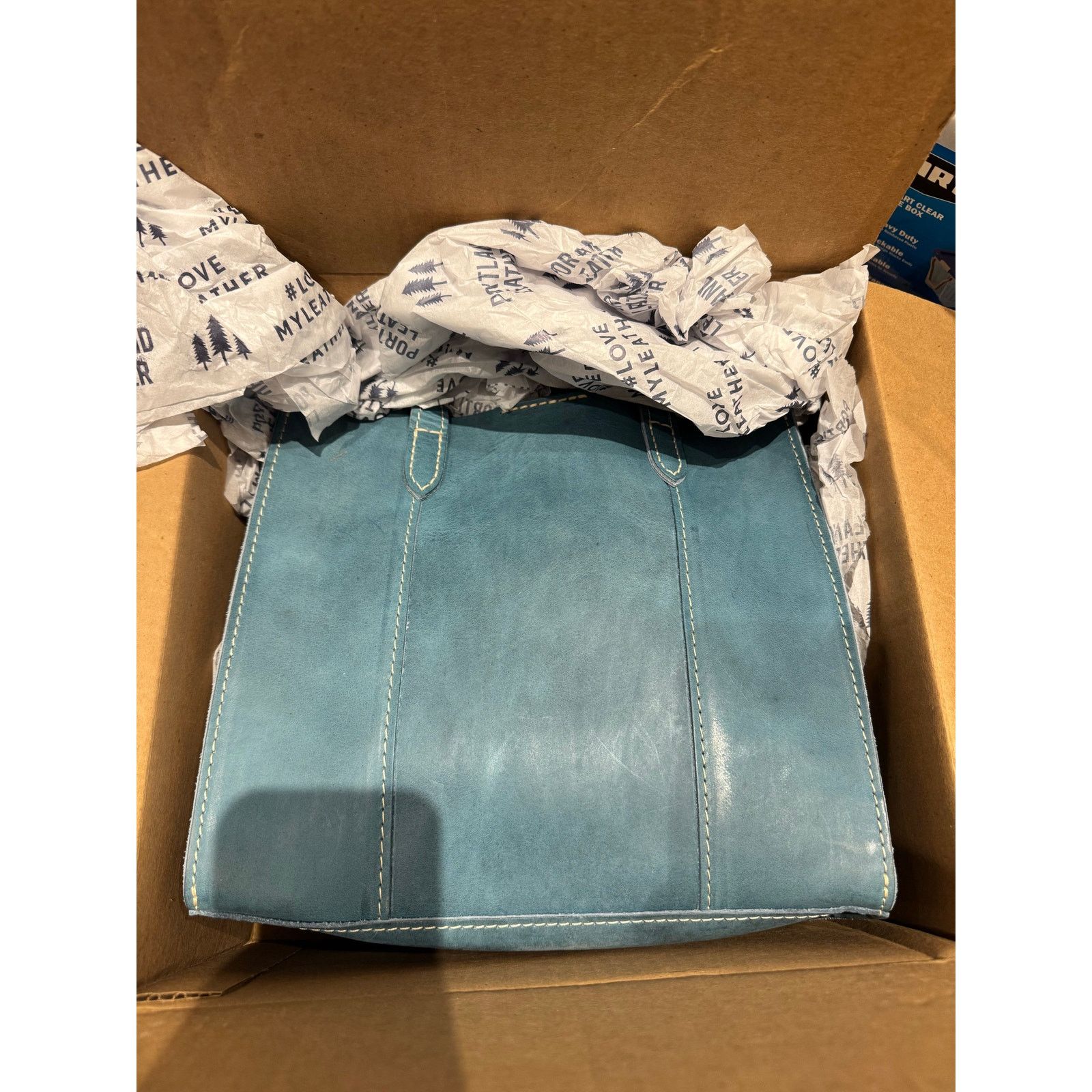 Portland Leather BRAND NEW Portland Leather Premium Classic Lola in Aqua Size ONE SIZE - 4 Thumbnail