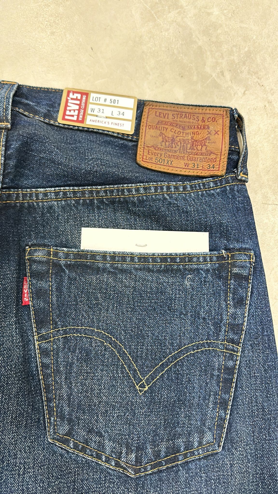 Levi's Vintage Clothing LVC Levi's Vintage Clothing 1947 501XX BigE Selvedge Jeans Size US 31 - 2 Thumbnail