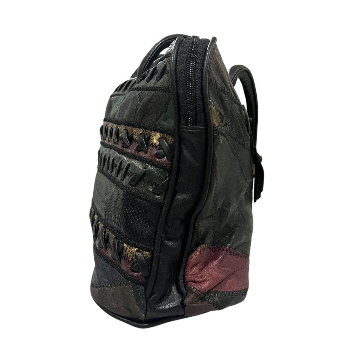 If Six Was Nine 🇯🇵JAPANESE BRAND Y2K GOTHIC PUNK STYLE LEATHER HANDLE BAG Size ONE SIZE - 4 Thumbnail